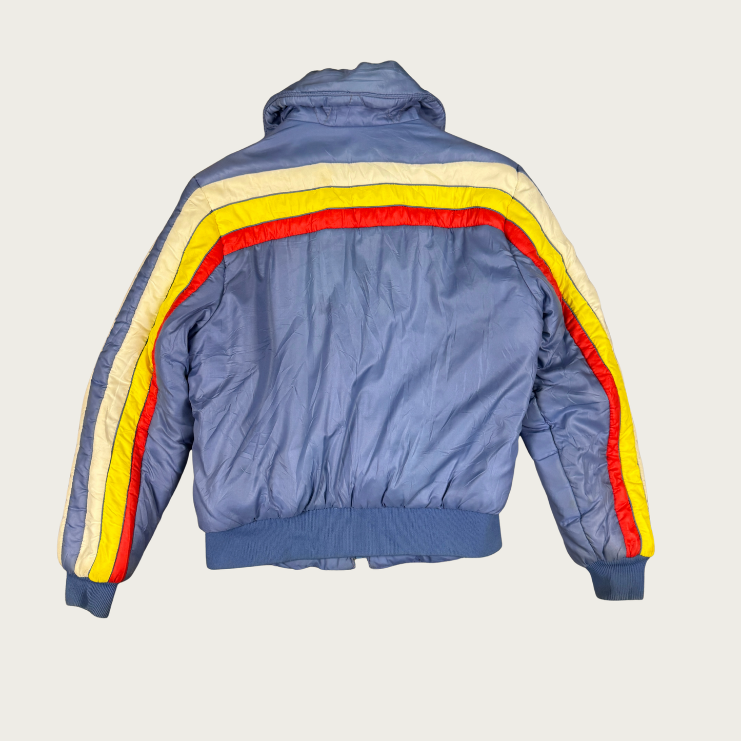 (M) 80s Color Block Puffer Jacket