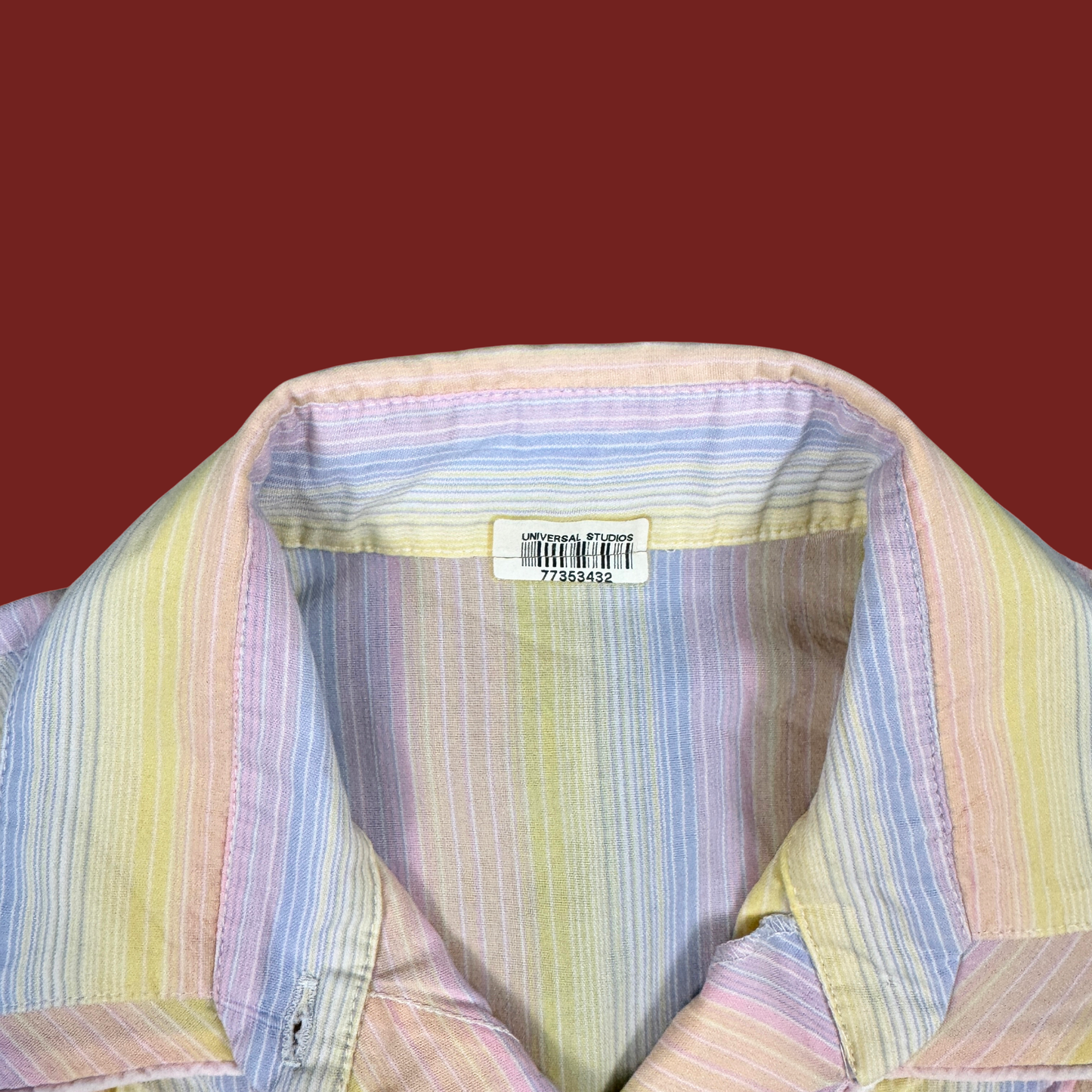 (S) Pastel Striped Cap Sleeve Top