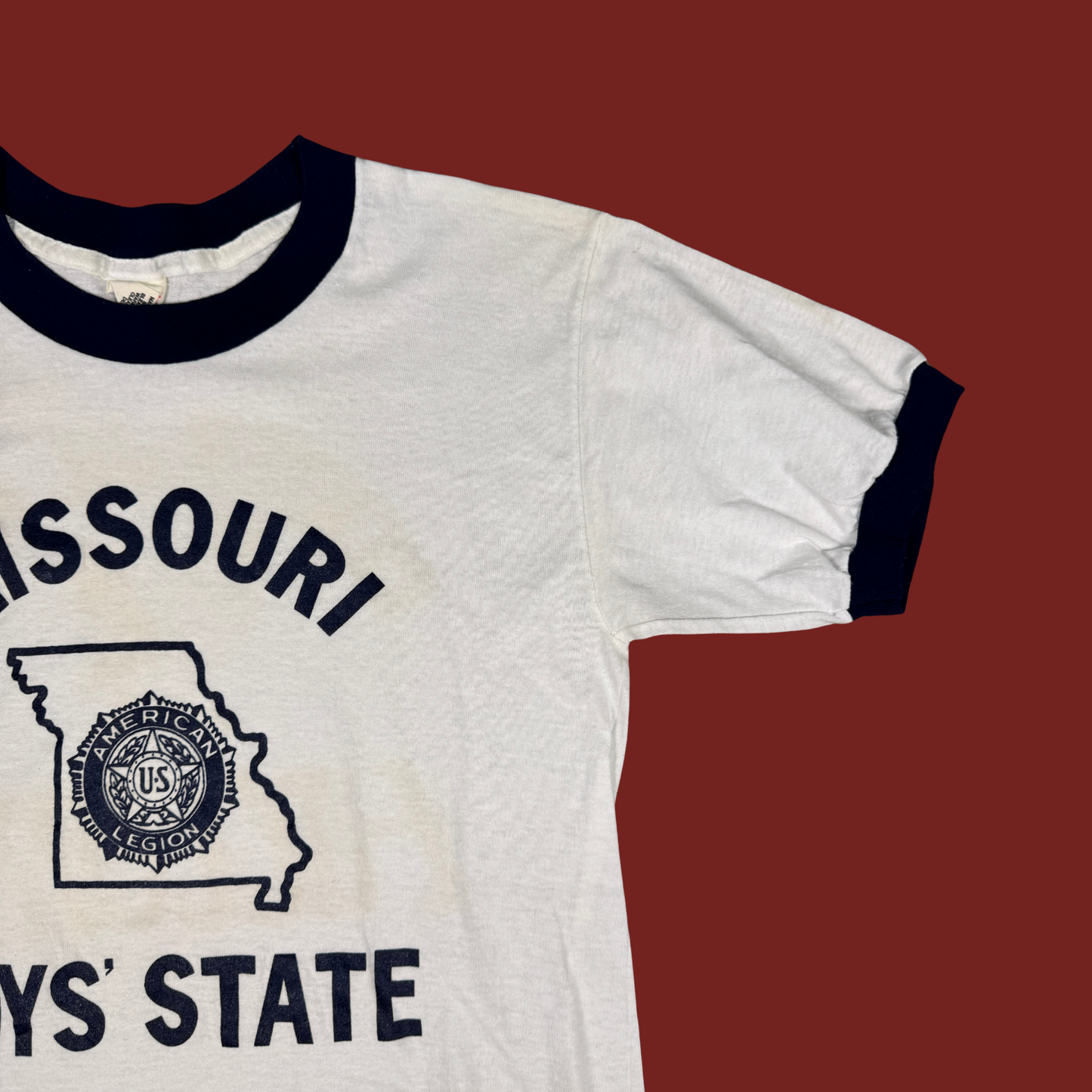 (S/M) 70s Missouri Boys' State Ringer Tee