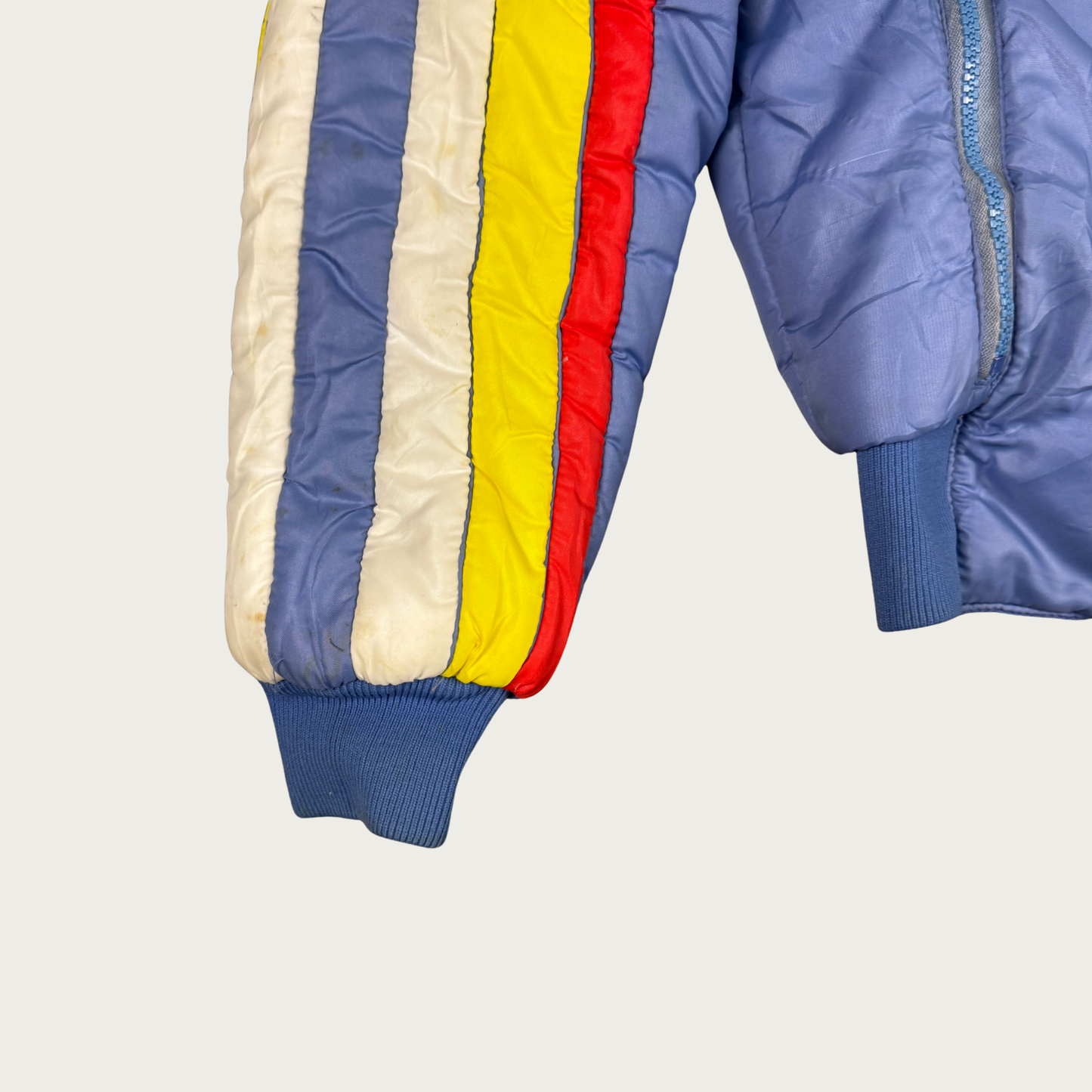 (M) 80s Color Block Puffer Jacket