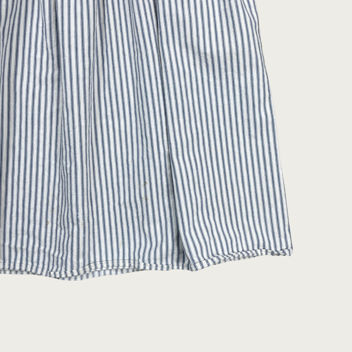 (L/XL) Blue Striped Pinafore Dress