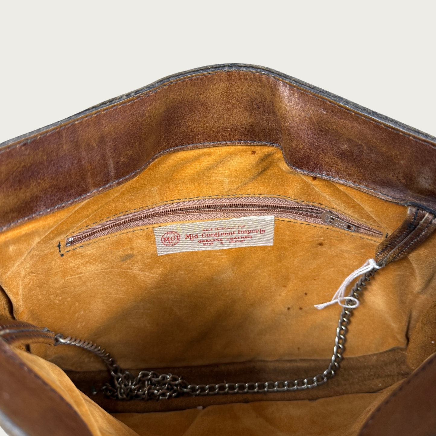 70s Genuine Leather Convertible Clutch