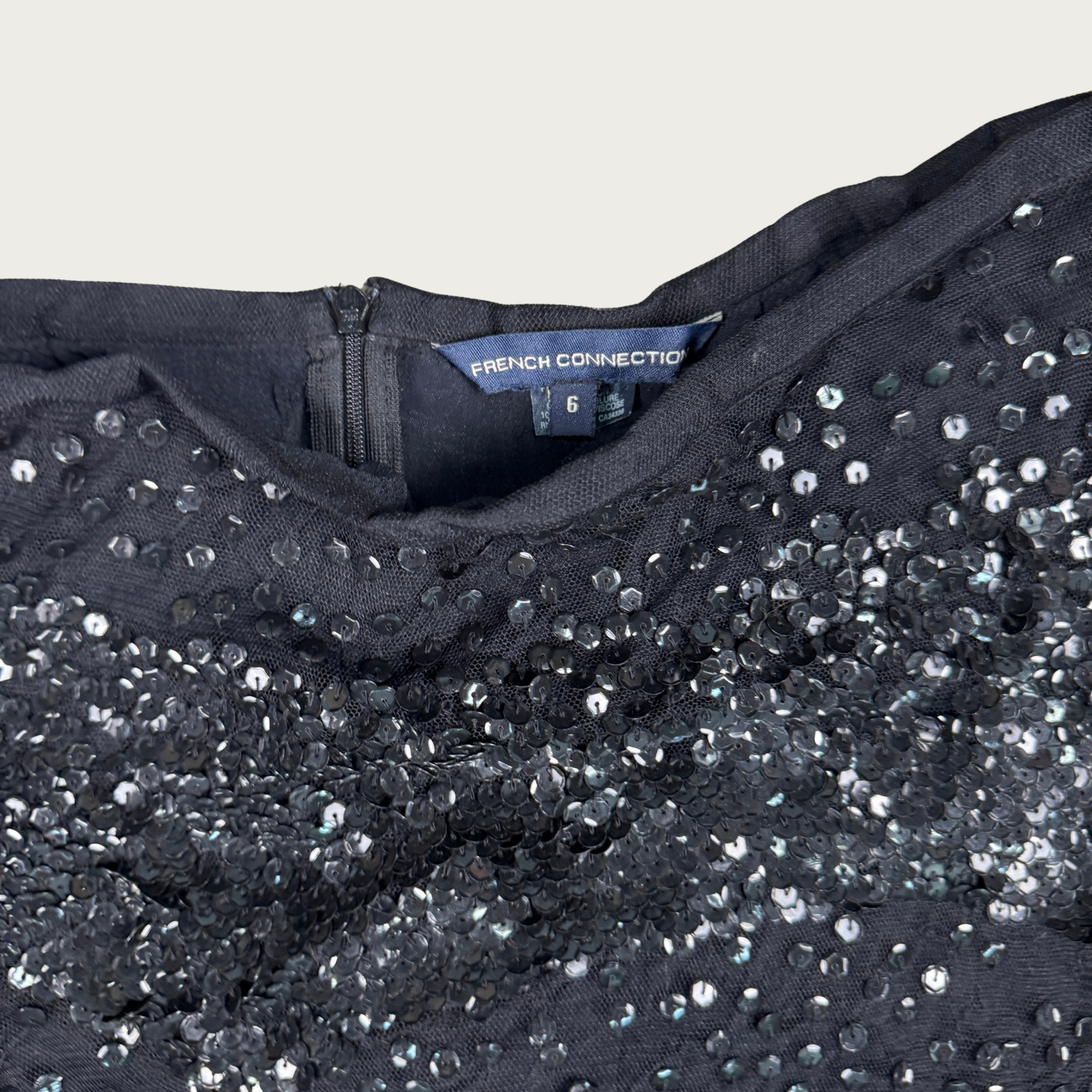 (30") Y2K Sequin/Mesh Black Midi Skirt