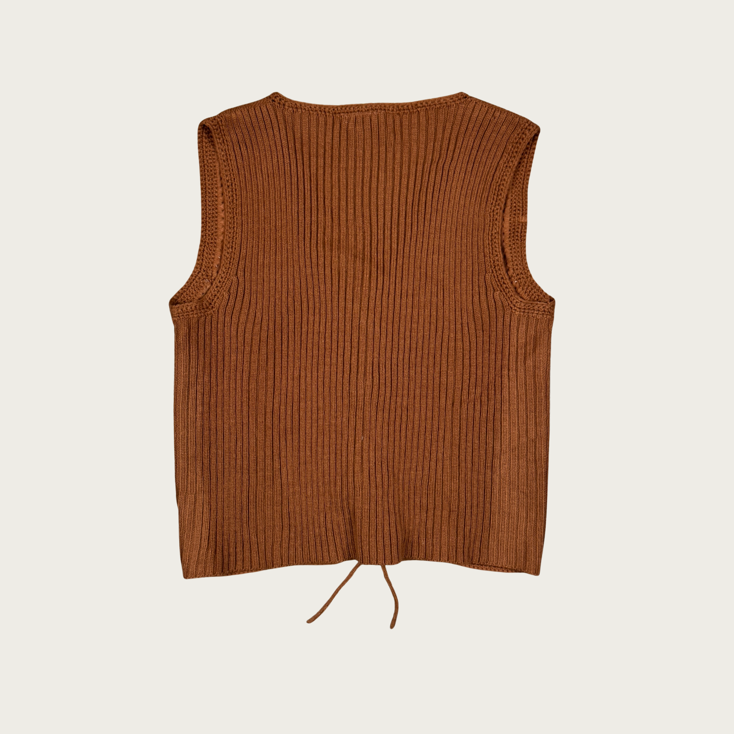 (M) 70s/80s Suede/Knit Vest