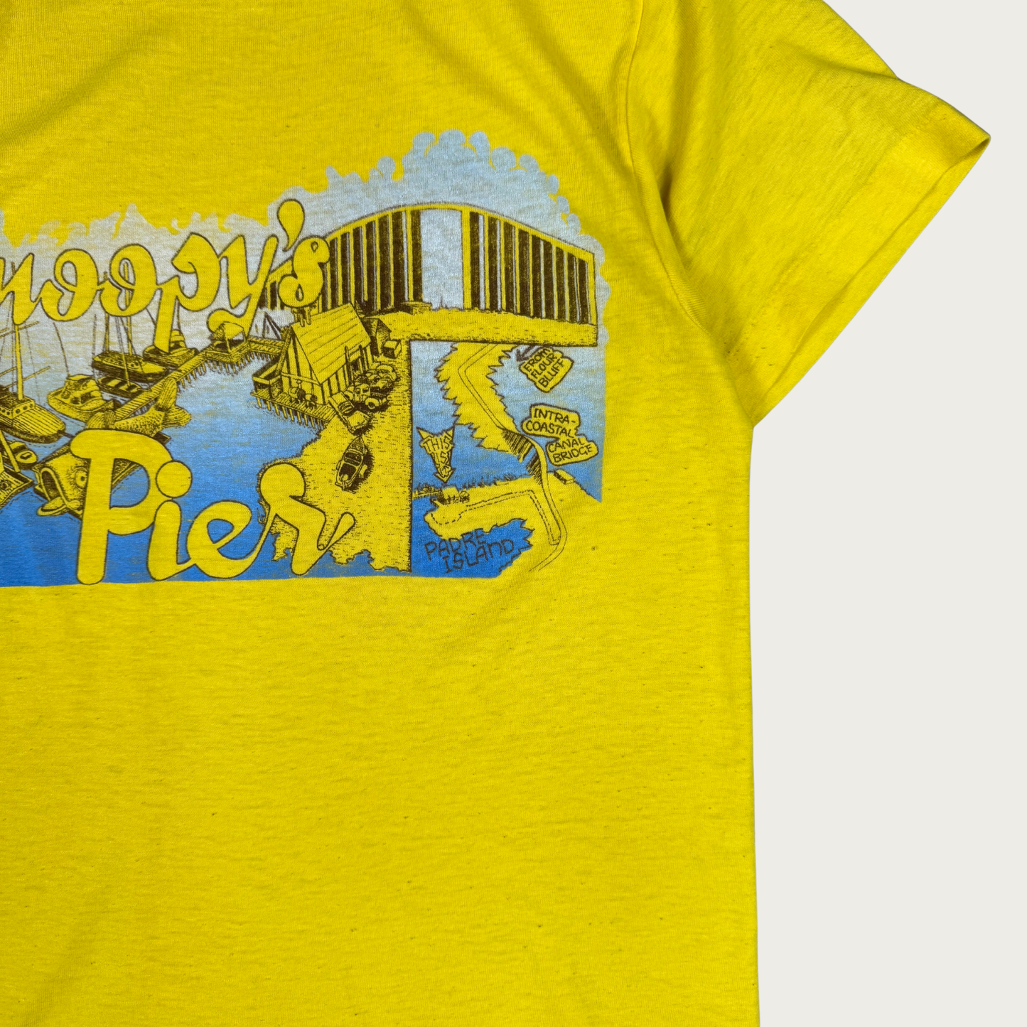 (S/M) 70s/80s Snoopy's Pier Tee