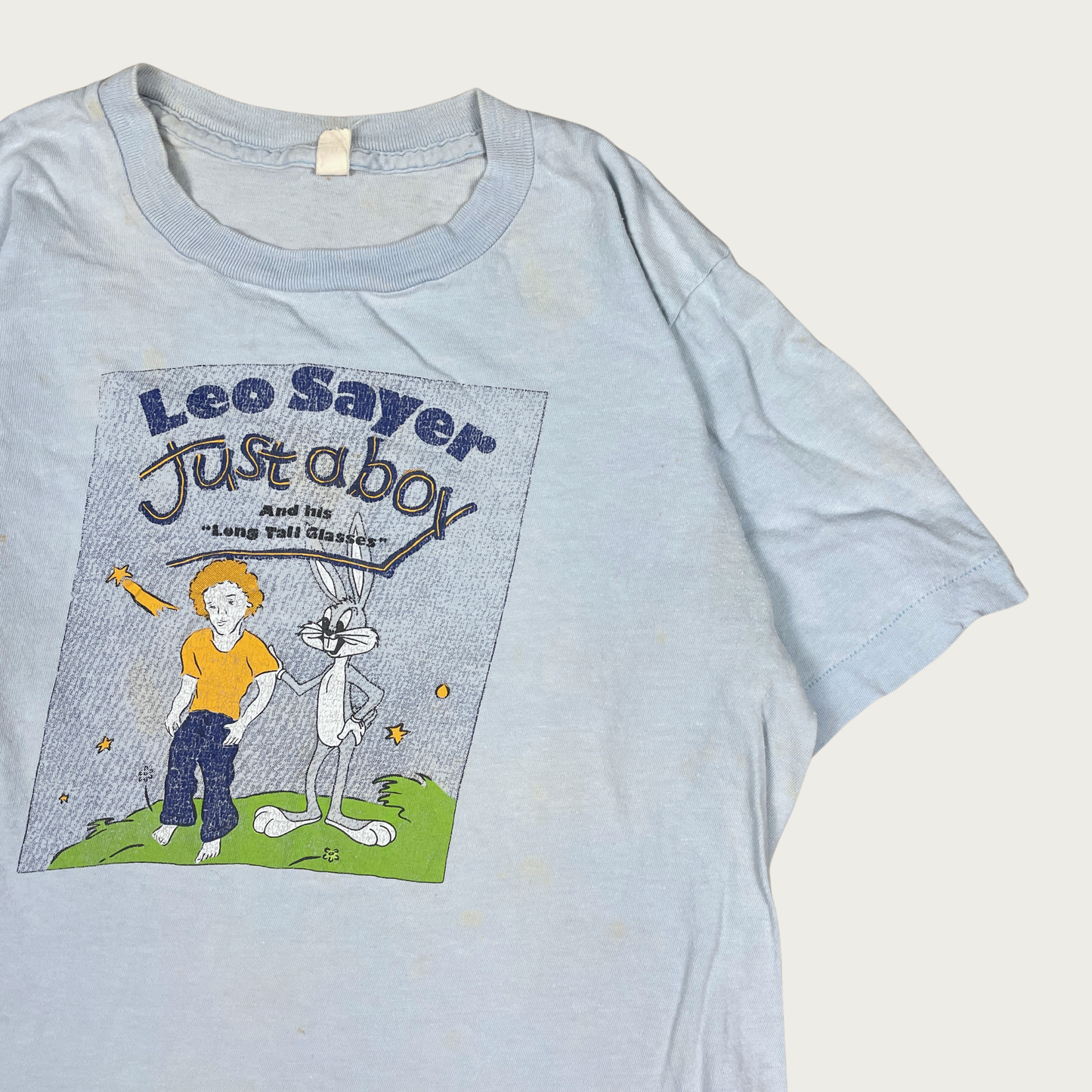 (M) 70s Leo Sayer "Just A Boy" Album Radio Station Promo Tee
