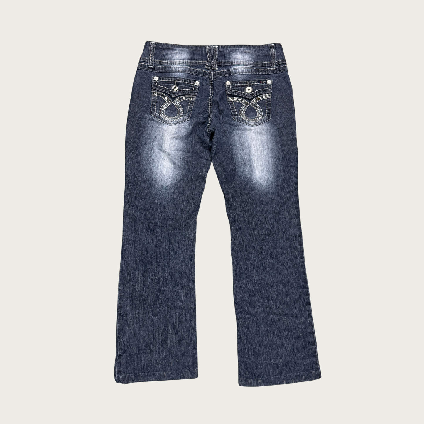 (34") Y2K Angels Low Rise Studded Jeans