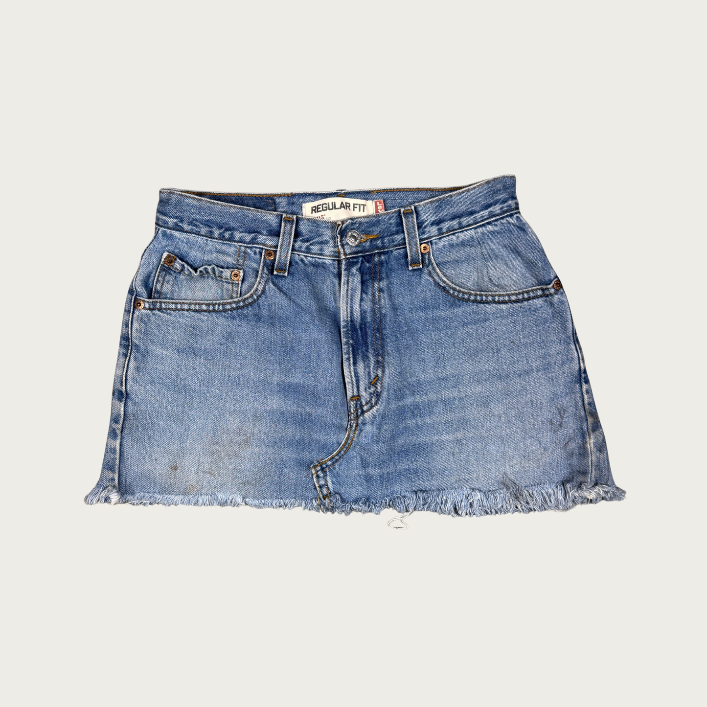 (28") Vintage Levi's Cutoff Mini Skirt