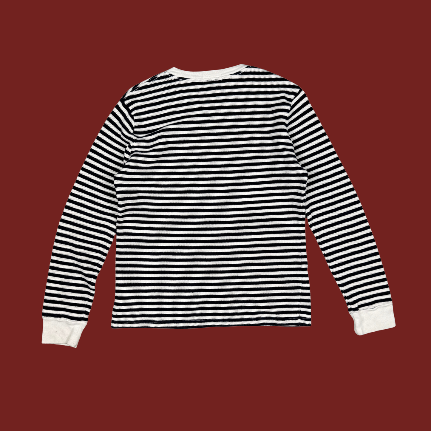 (L/XL) Polo Ralph Lauren Navy/White Striped Thermal