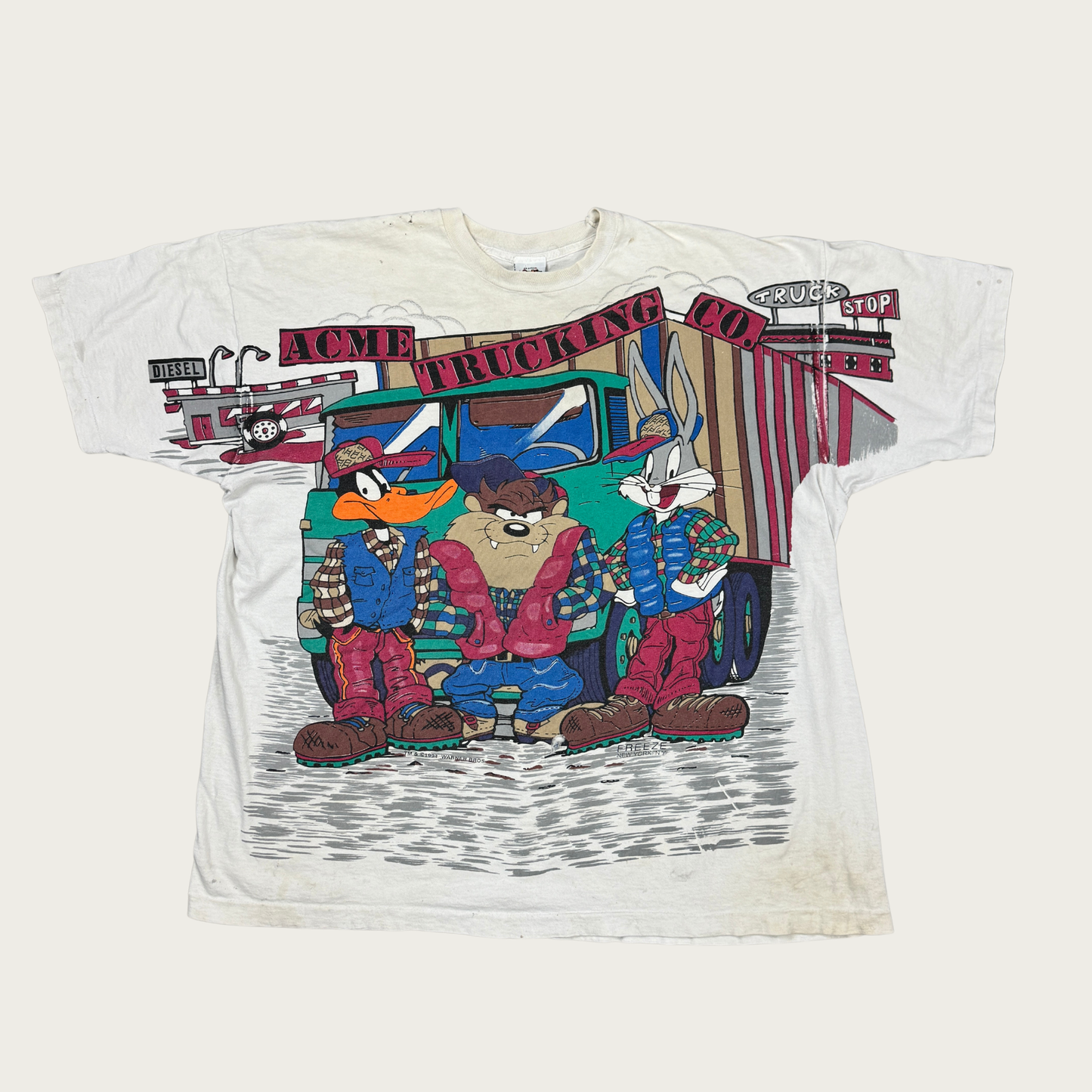 (2XL) 1994 Looney Tunes Acme Trucking Co. Tee