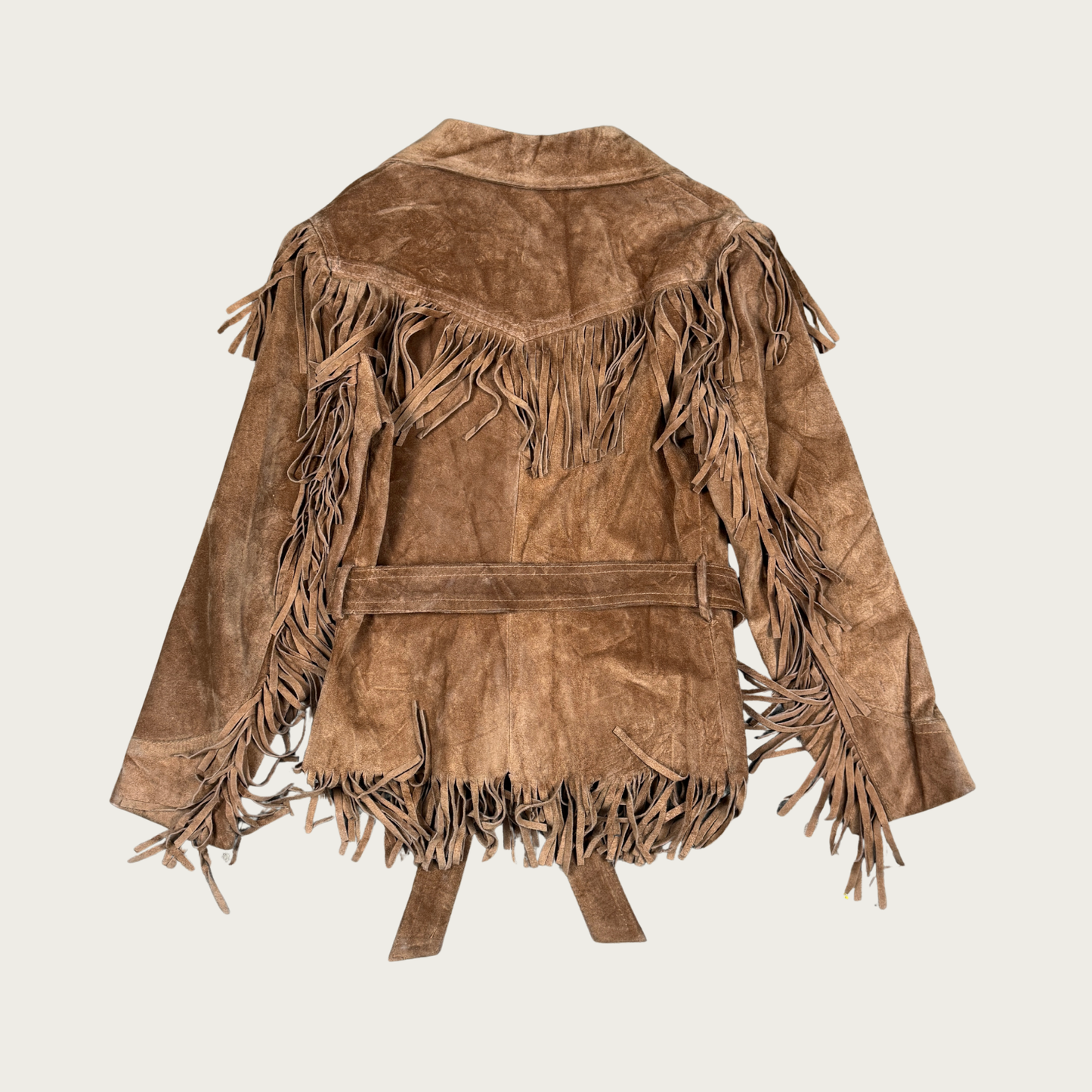 (S) 70s Suede Fringe Jacket
