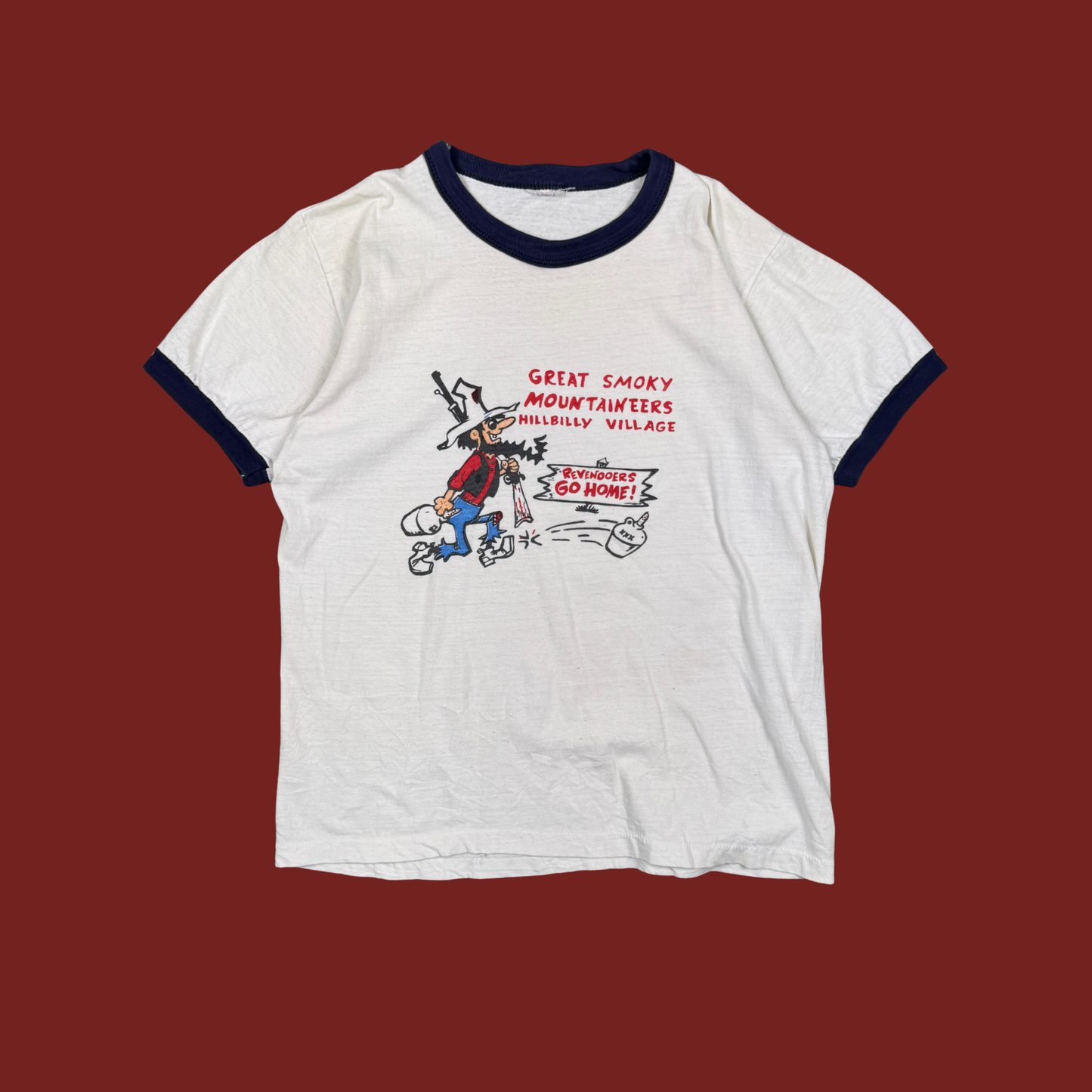 (M) 70s/80s Great Smoky Mountaineers Ringer Tee