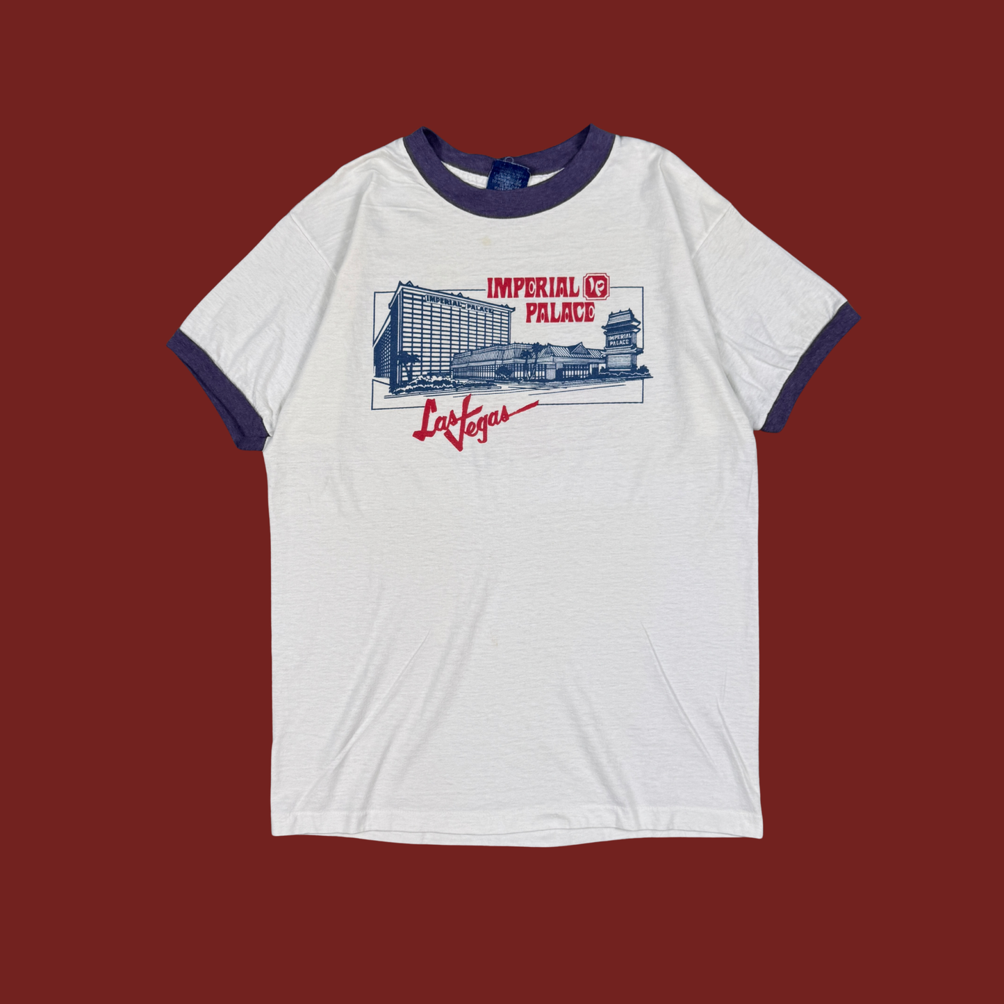 (M) 70s/80s Imperial Palace Las Vegas Ringer Tee