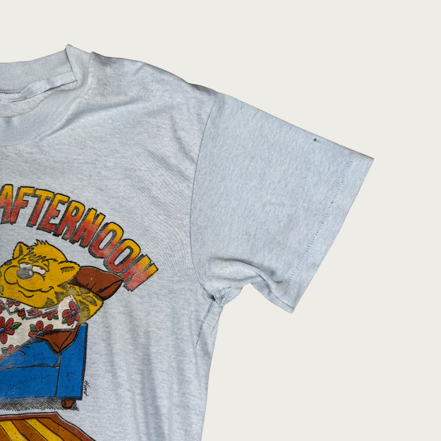 (M) 70s/80s "My Saturday Afternoon Do Nothing Tee Shirt" Tee