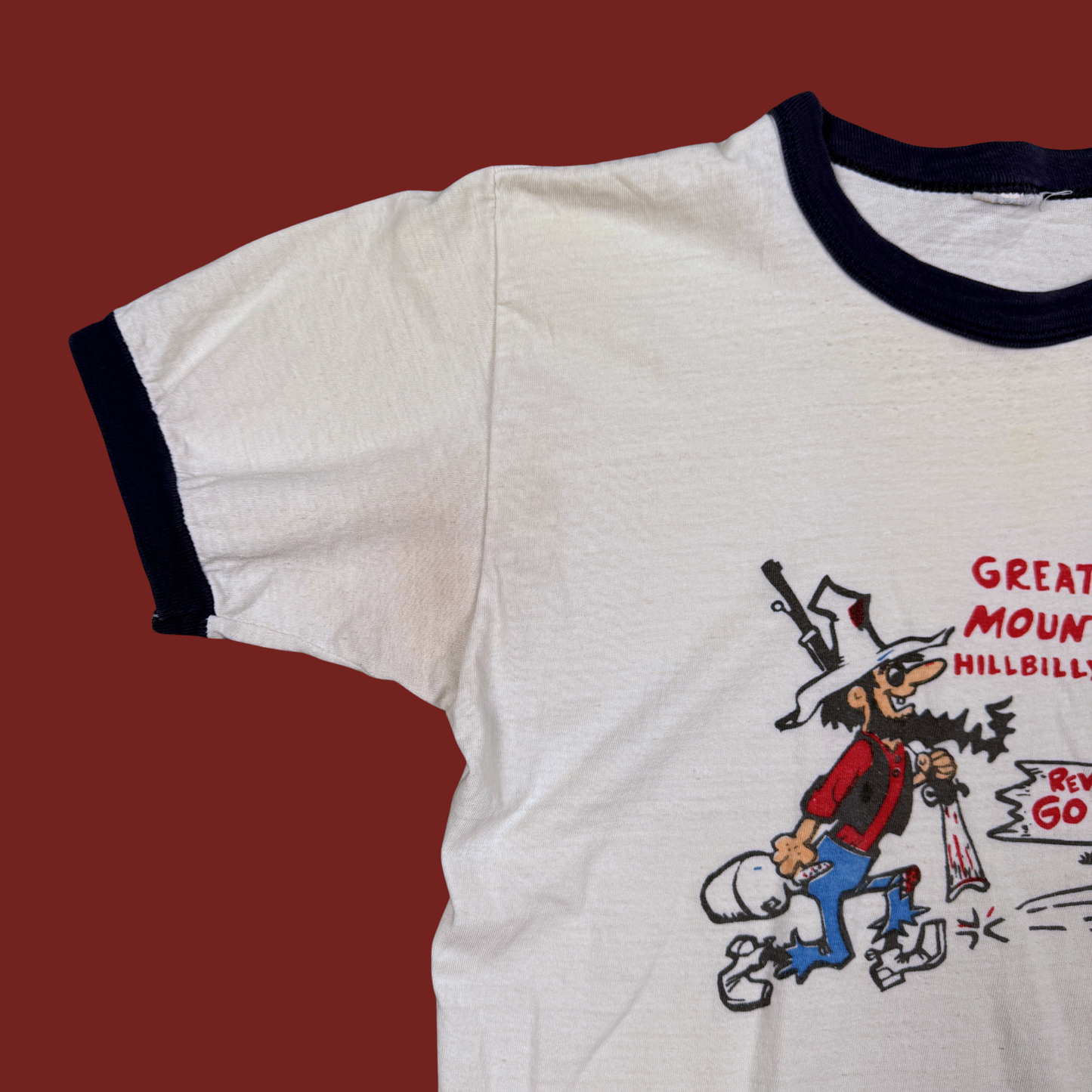 (M) 70s/80s Great Smoky Mountaineers Ringer Tee