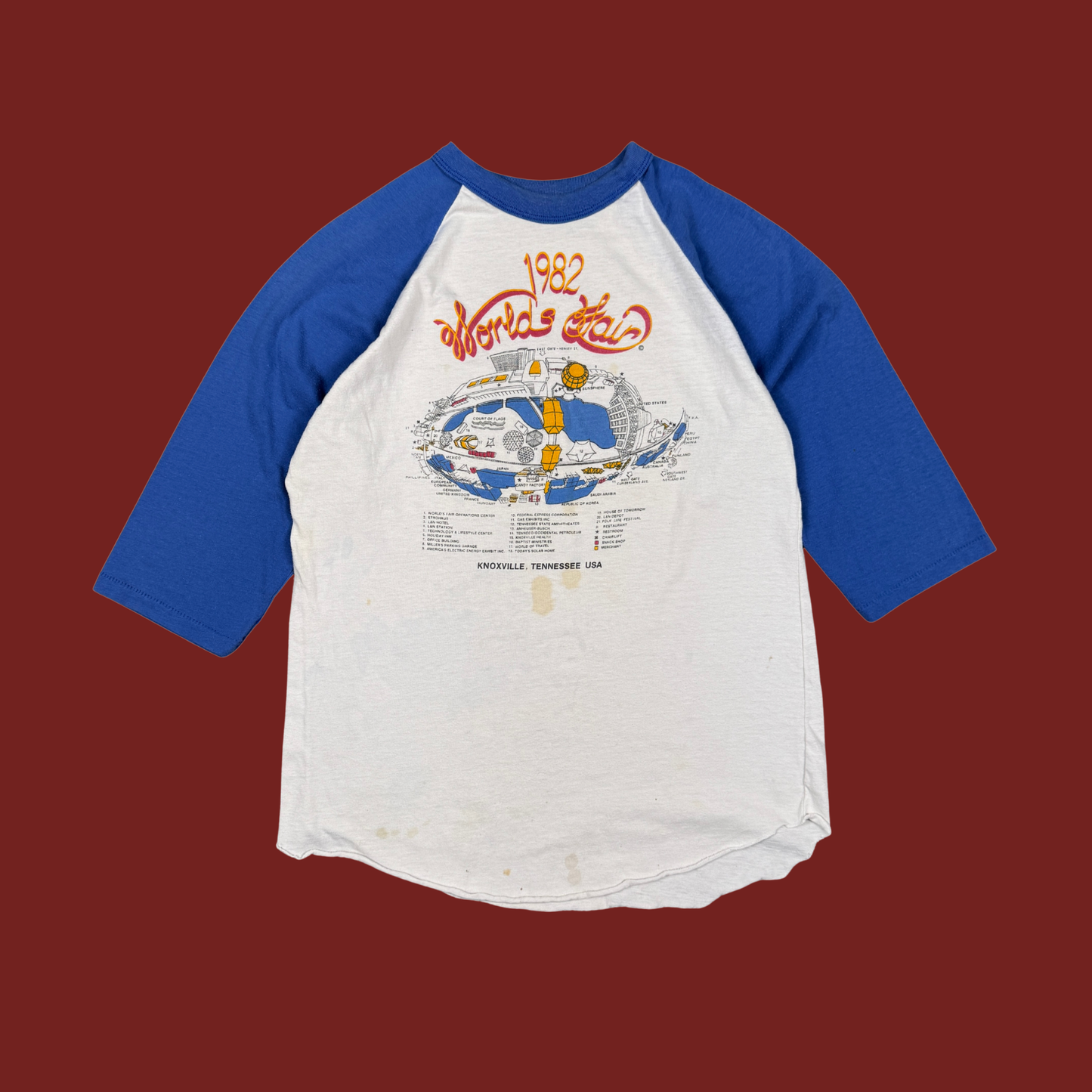 (M) 1982 World's Fair Nashville Raglan Tee