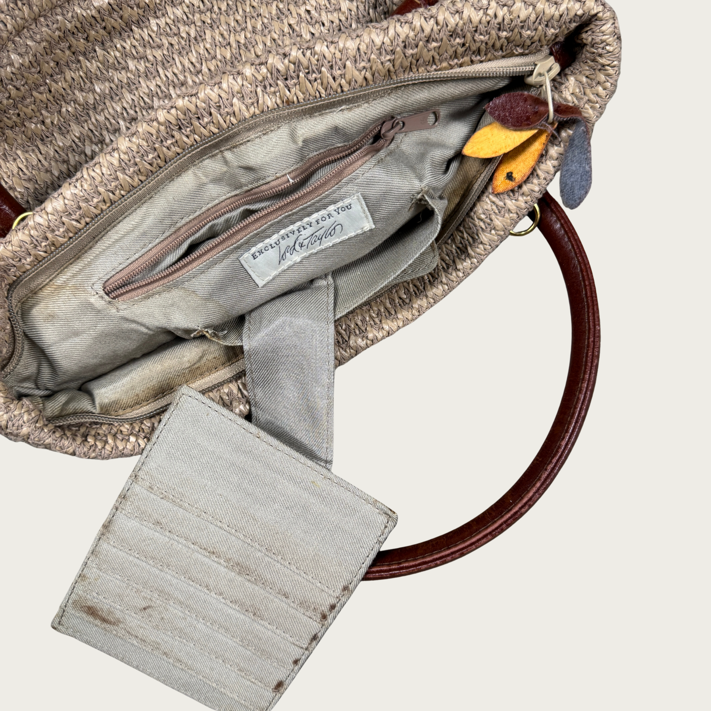 Lord & Taylor Woven Handbag