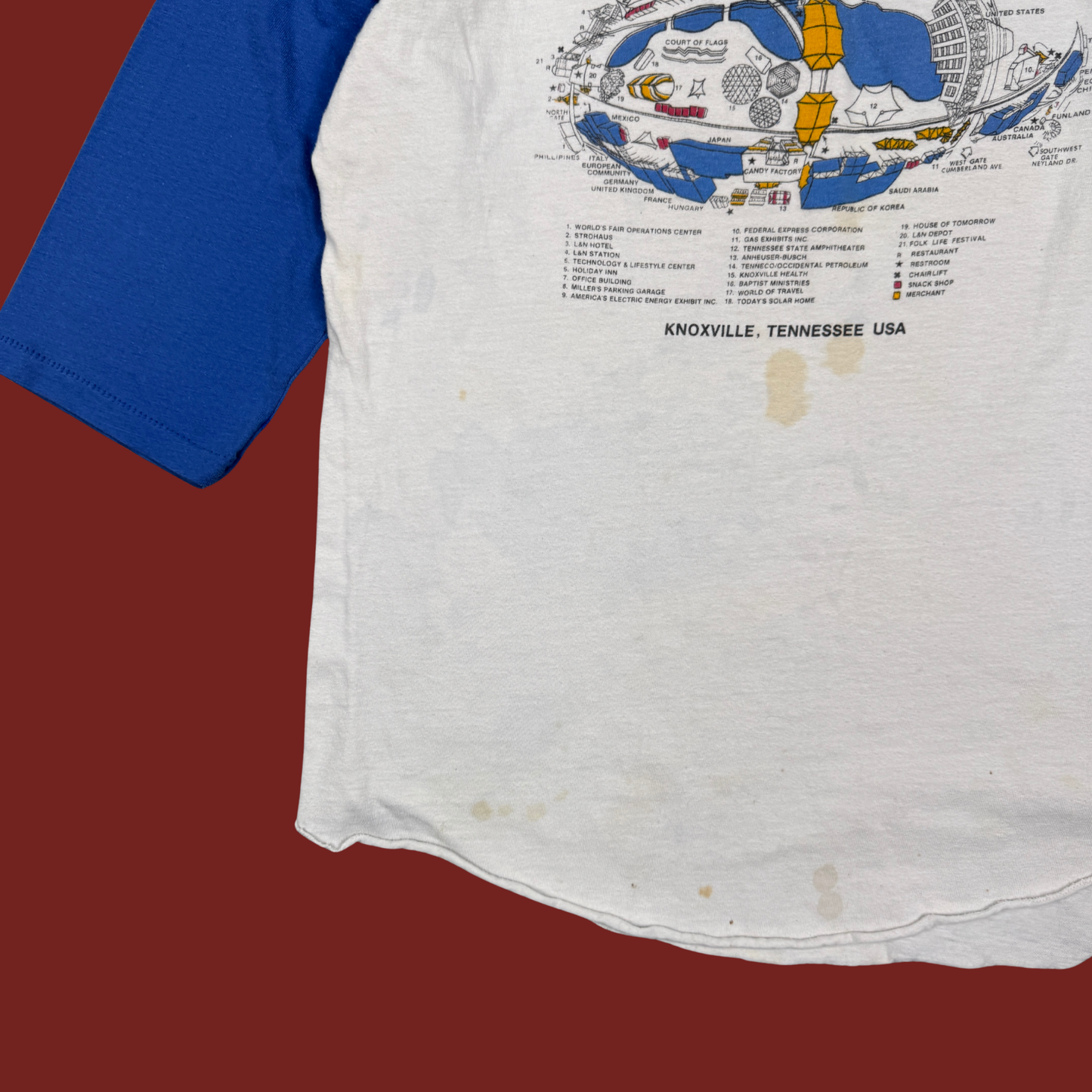 (M) 1982 World's Fair Nashville Raglan Tee