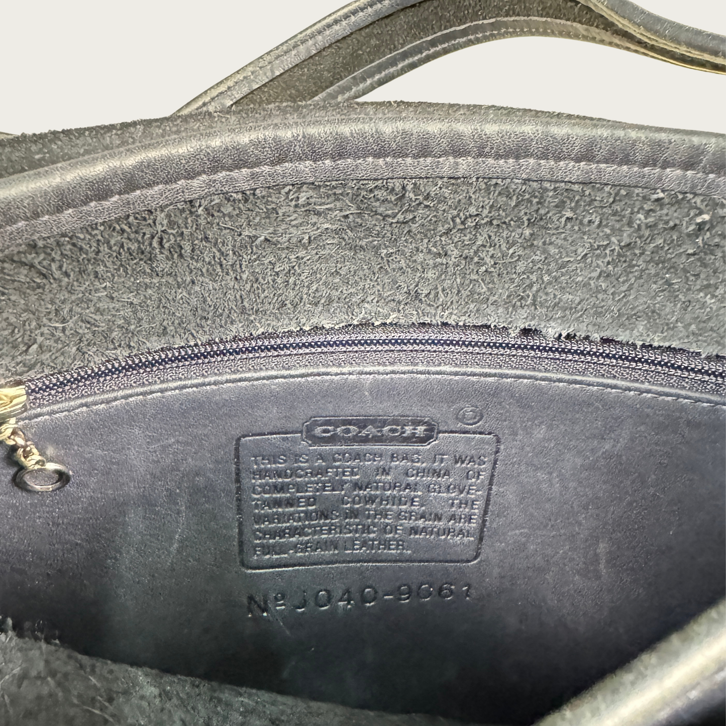 Vintage Coach Navy Rambler's Legacy Bag
