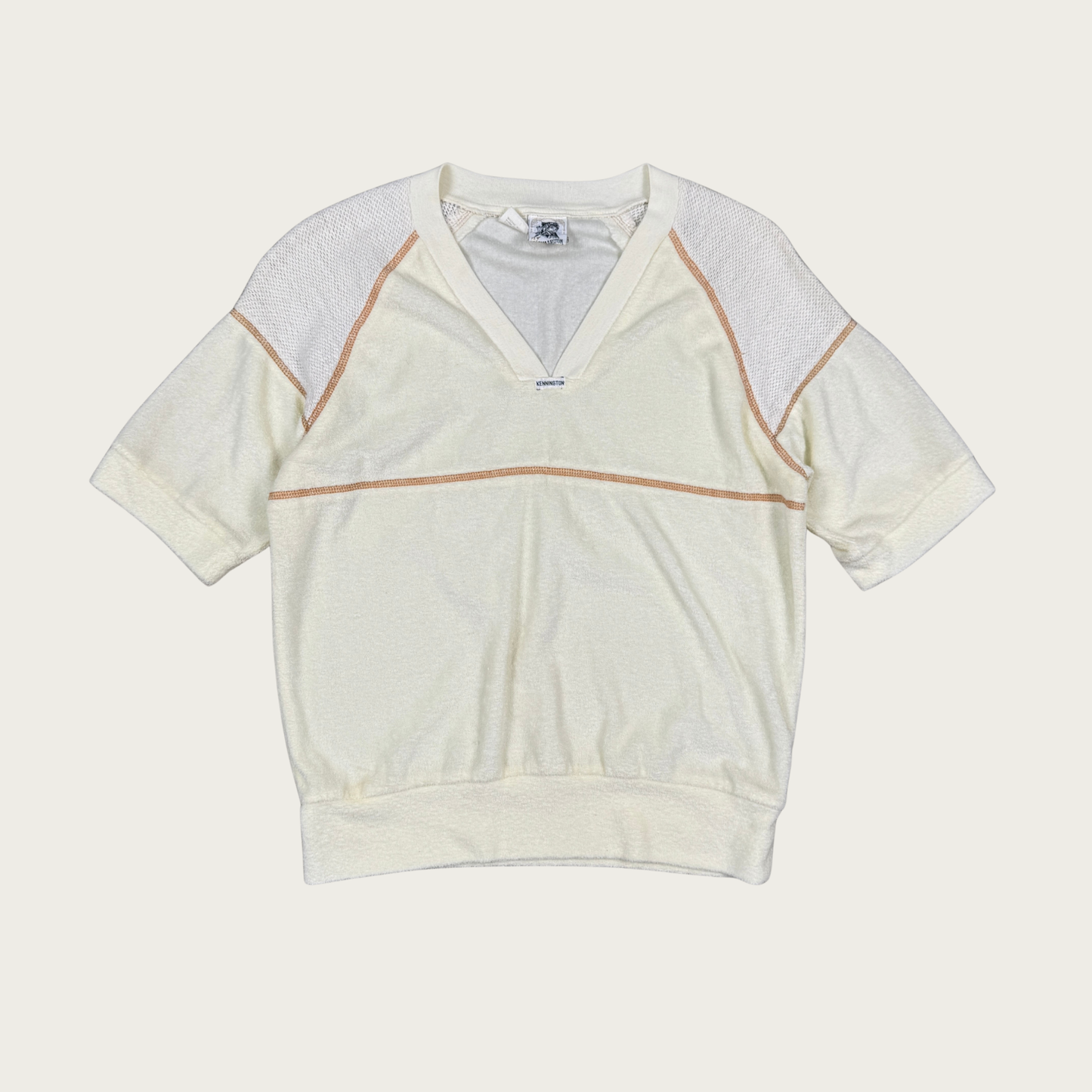 (M) 70s/80s Cream Terrycloth Tee