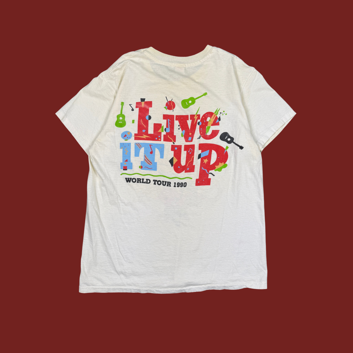 (L) Crosby, Stills & Nash "Live It Up" 1990 World Tour Tee