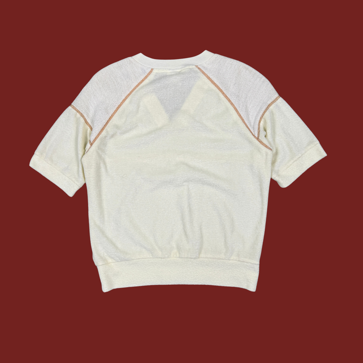 (M) 70s/80s Cream Terrycloth Tee