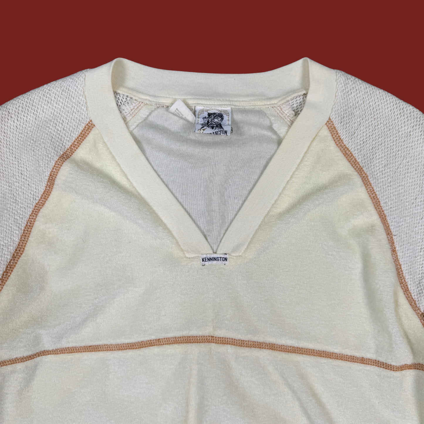 (M) 70s/80s Cream Terrycloth Tee