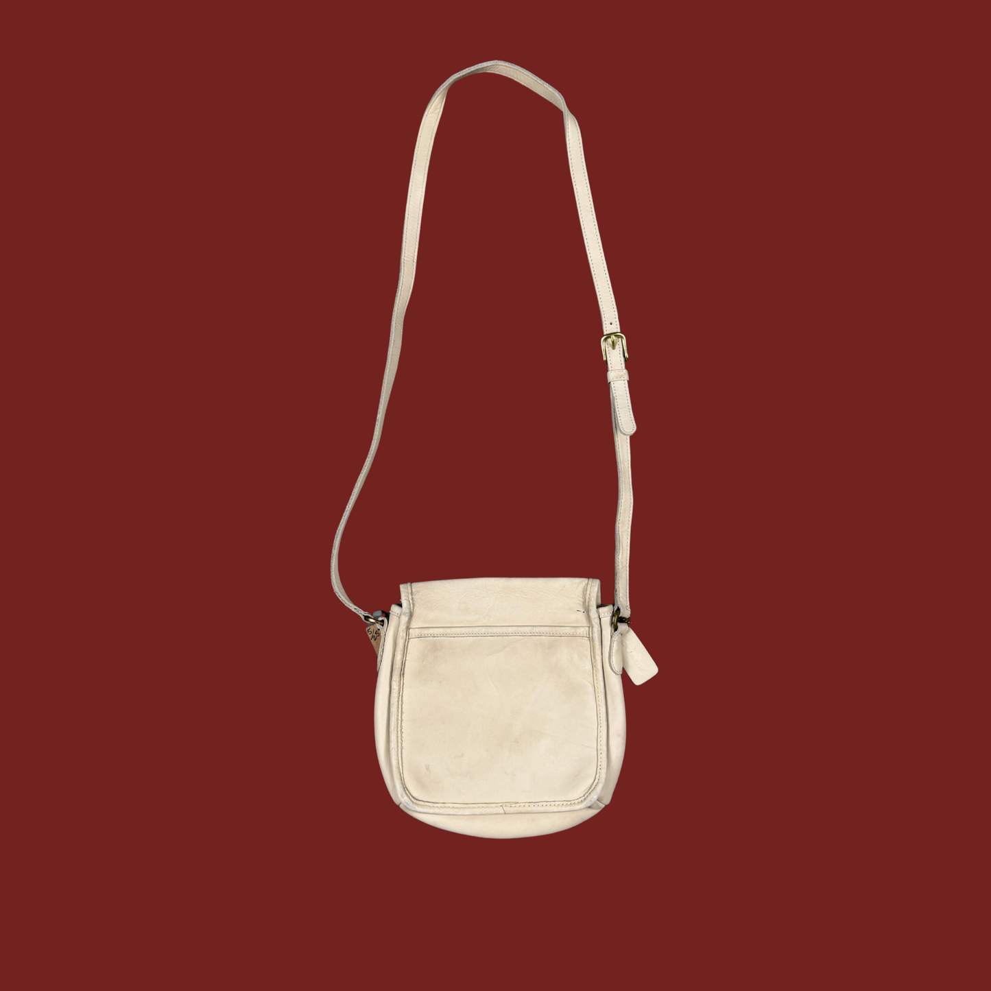 Vintage Coach Cream Companion Bag