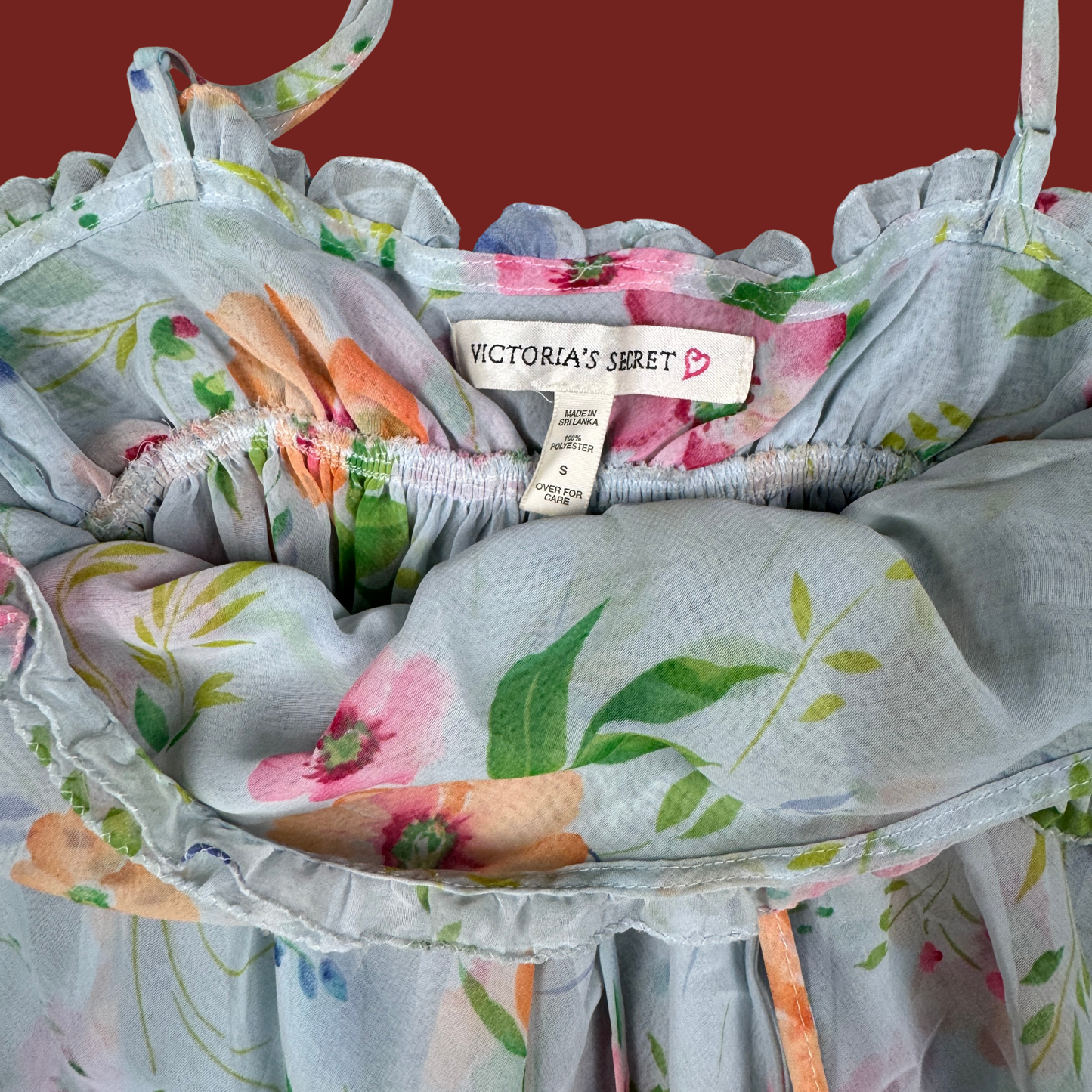 (S) Victoria's Secret Floral Babydoll Slip
