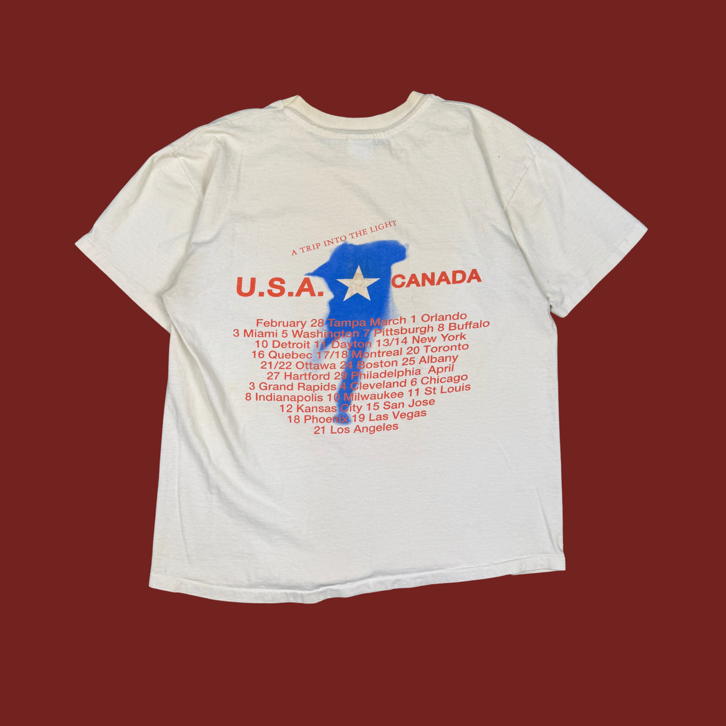 (L) 1997 Phil Collins Dance Into The Light Tour Tee
