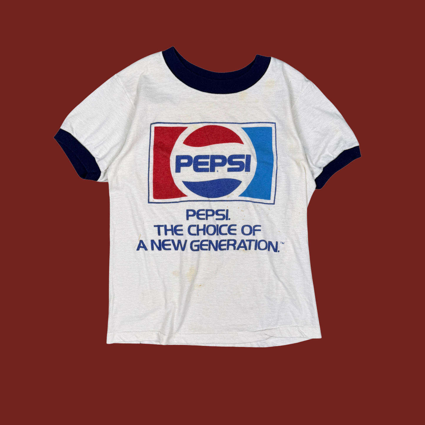 (S) 80s Pepsi Ringer Baby Tee