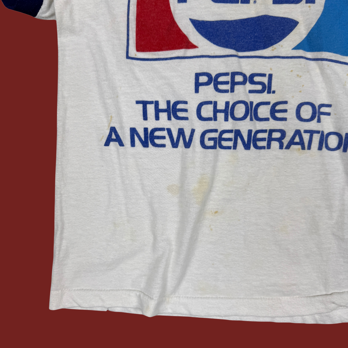 (S) 80s Pepsi Ringer Baby Tee