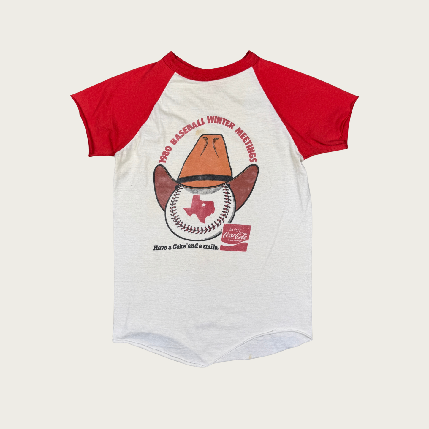 (S) 1980 Coca Cola Baseball Tee