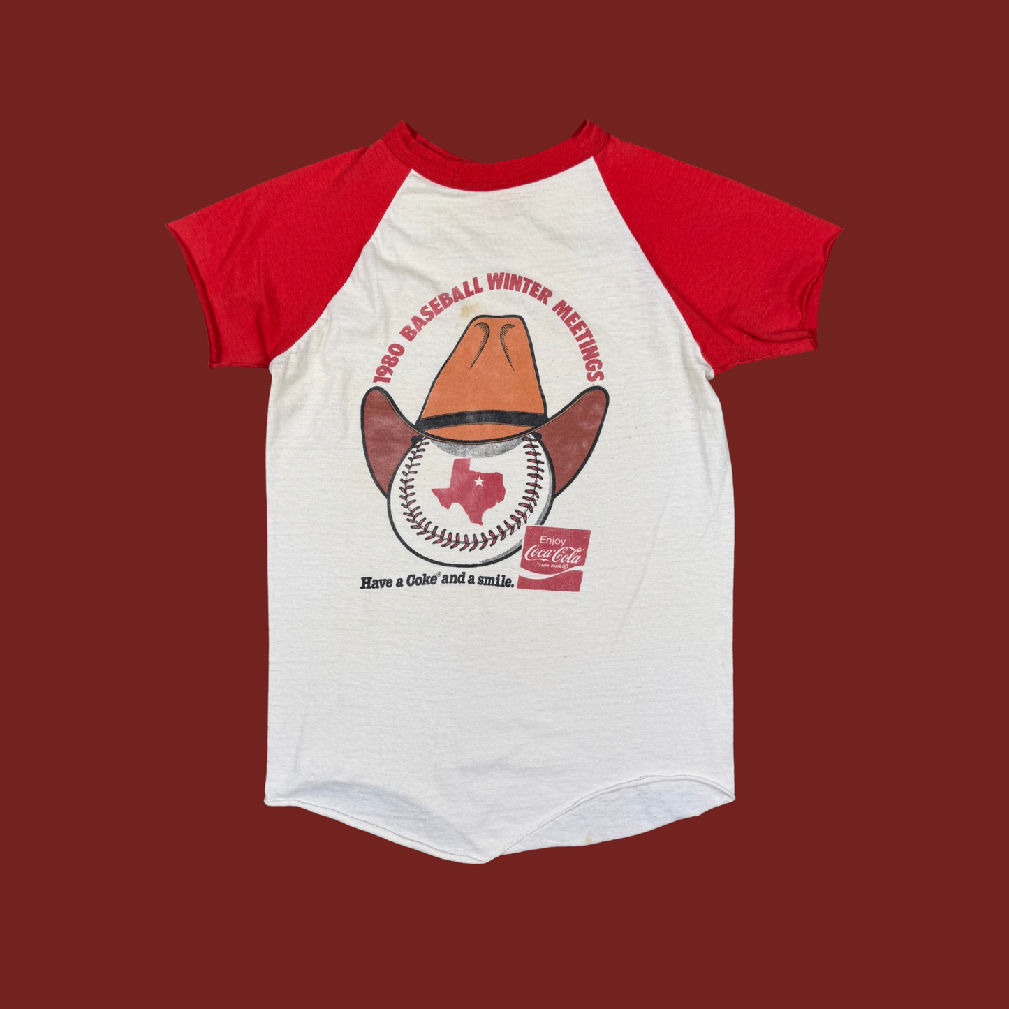 (S) 1980 Coca Cola Baseball Tee