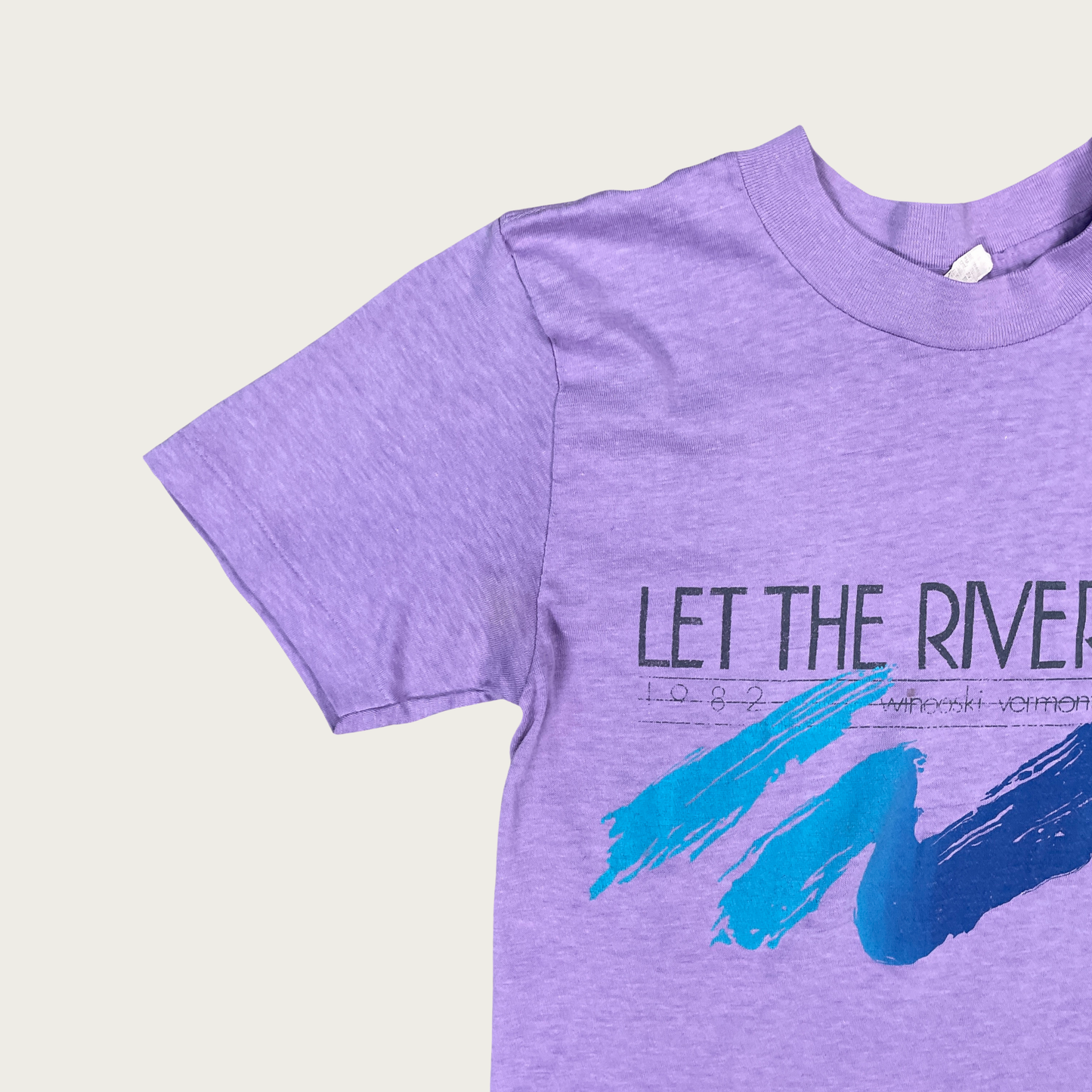 (S/M) 1982 Winooski Vermont "Let The River Run" Tee