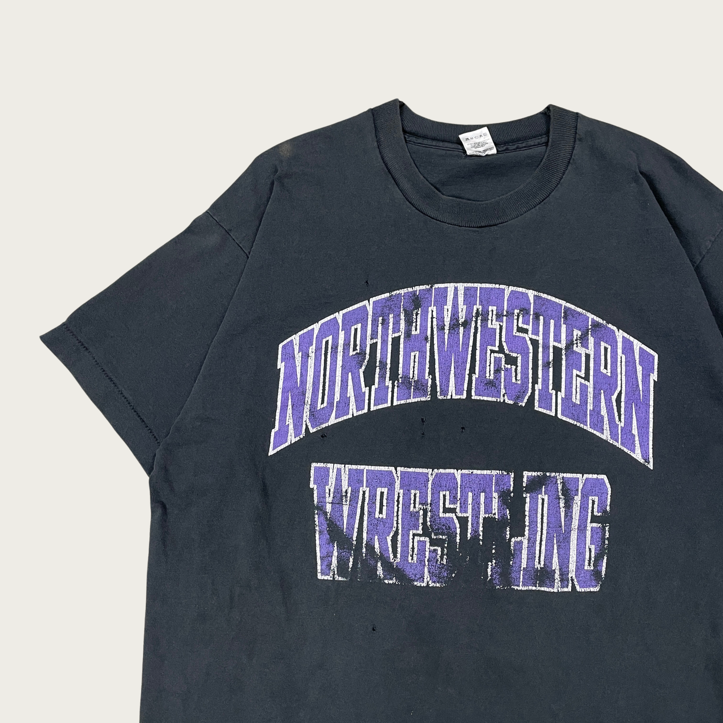 (XL) Northwestern Wrestling Distressed Vintage Tee