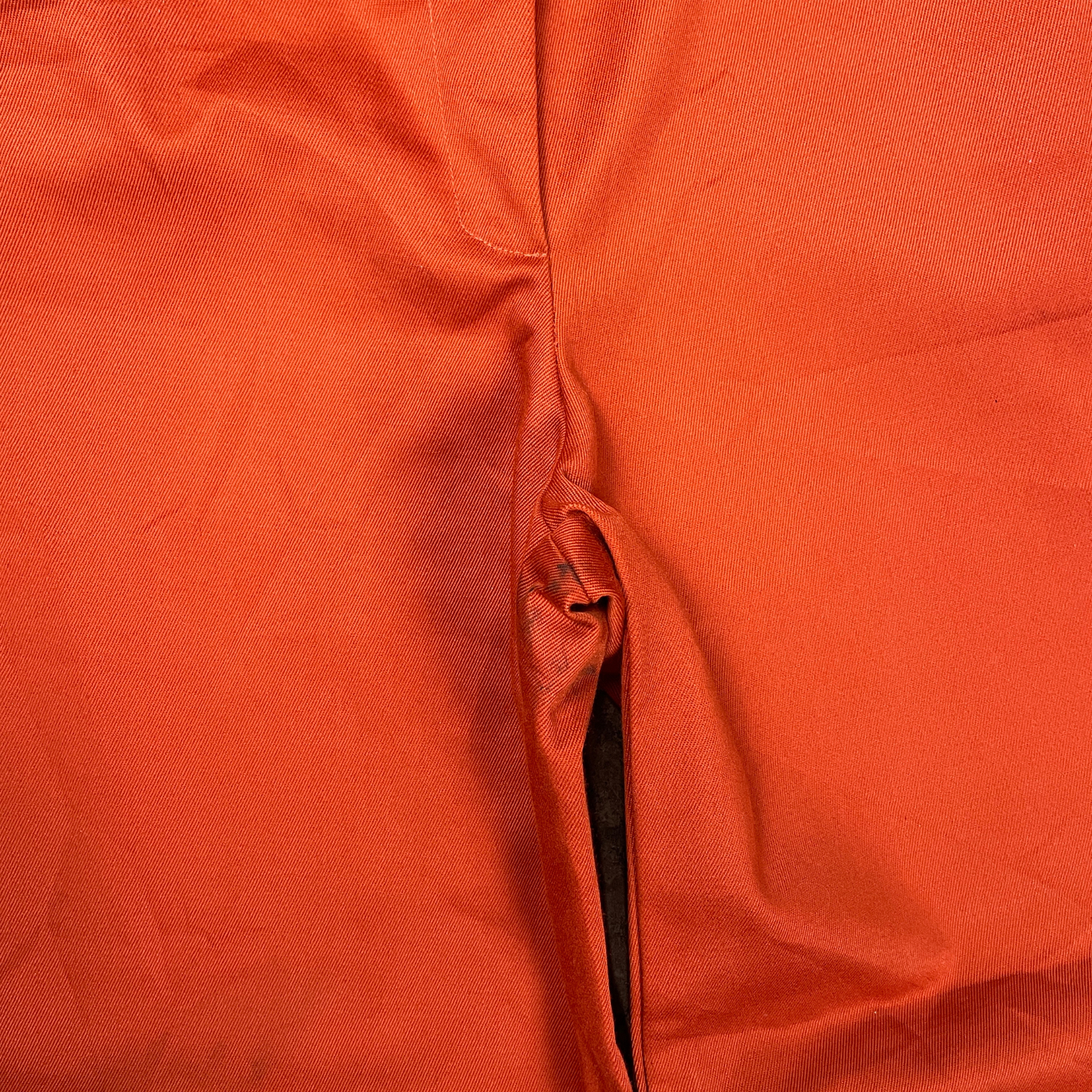(24") 70s Orange Geometric Floral Embroidered Bell Bottoms