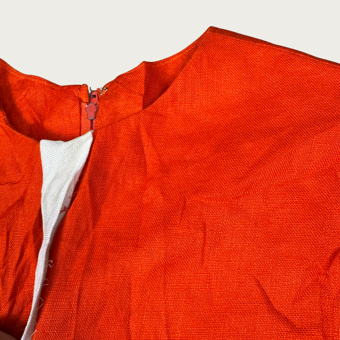 (S) Custom Reworked 60s Red/White Mini Dress