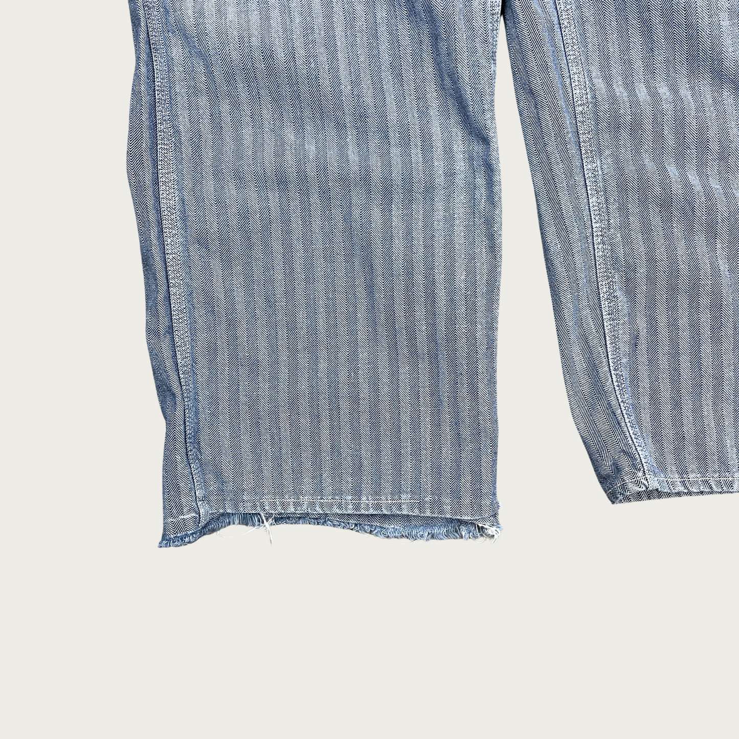 (39x28") Big Mac Pinstripe Denim Overalls