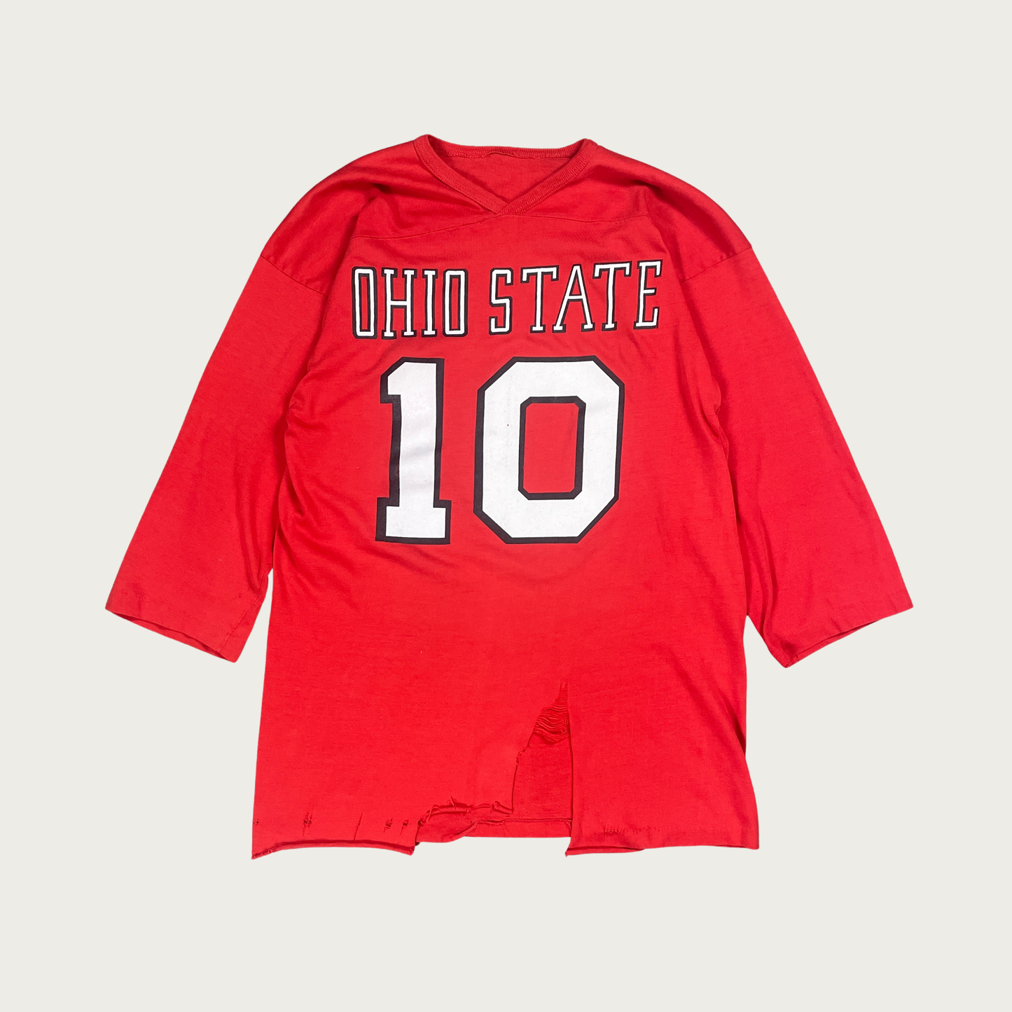 (M) Ohio State #10 Thrashed Jersey Tee