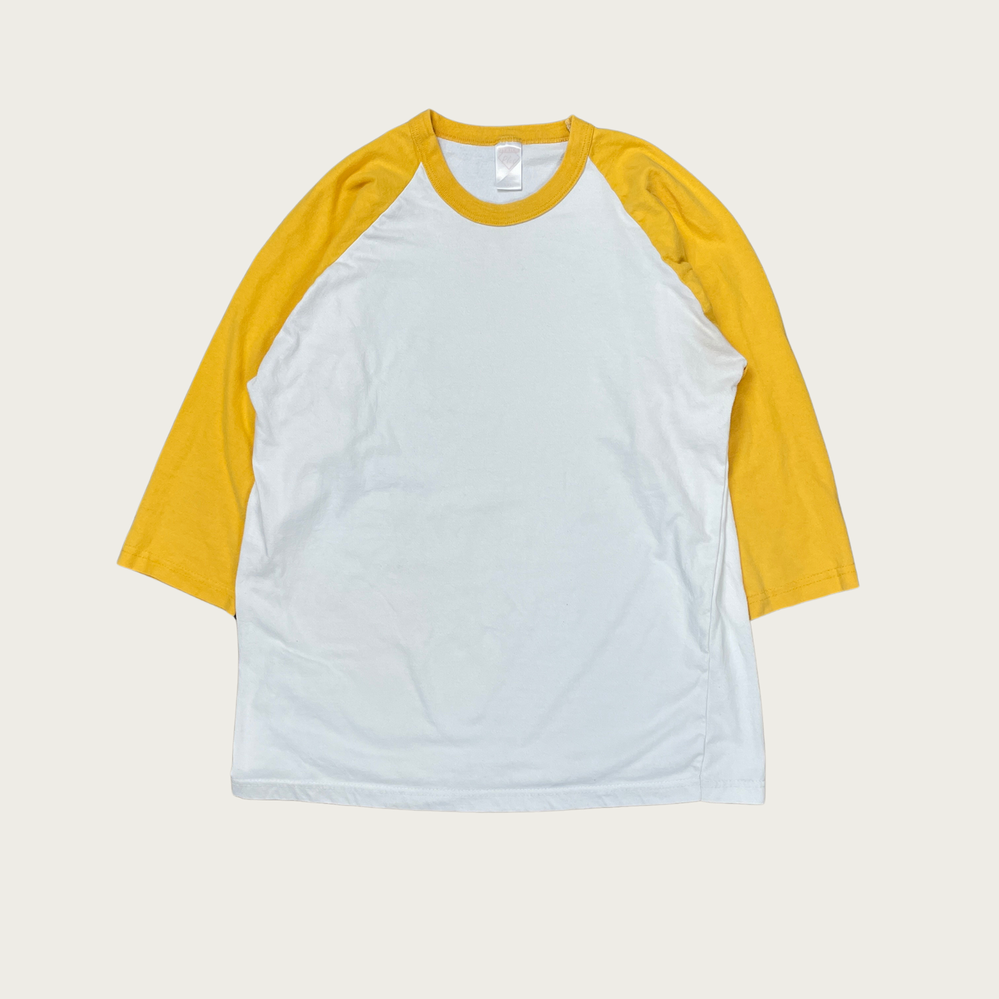 (L) Yellow Baseball Raglan Tee