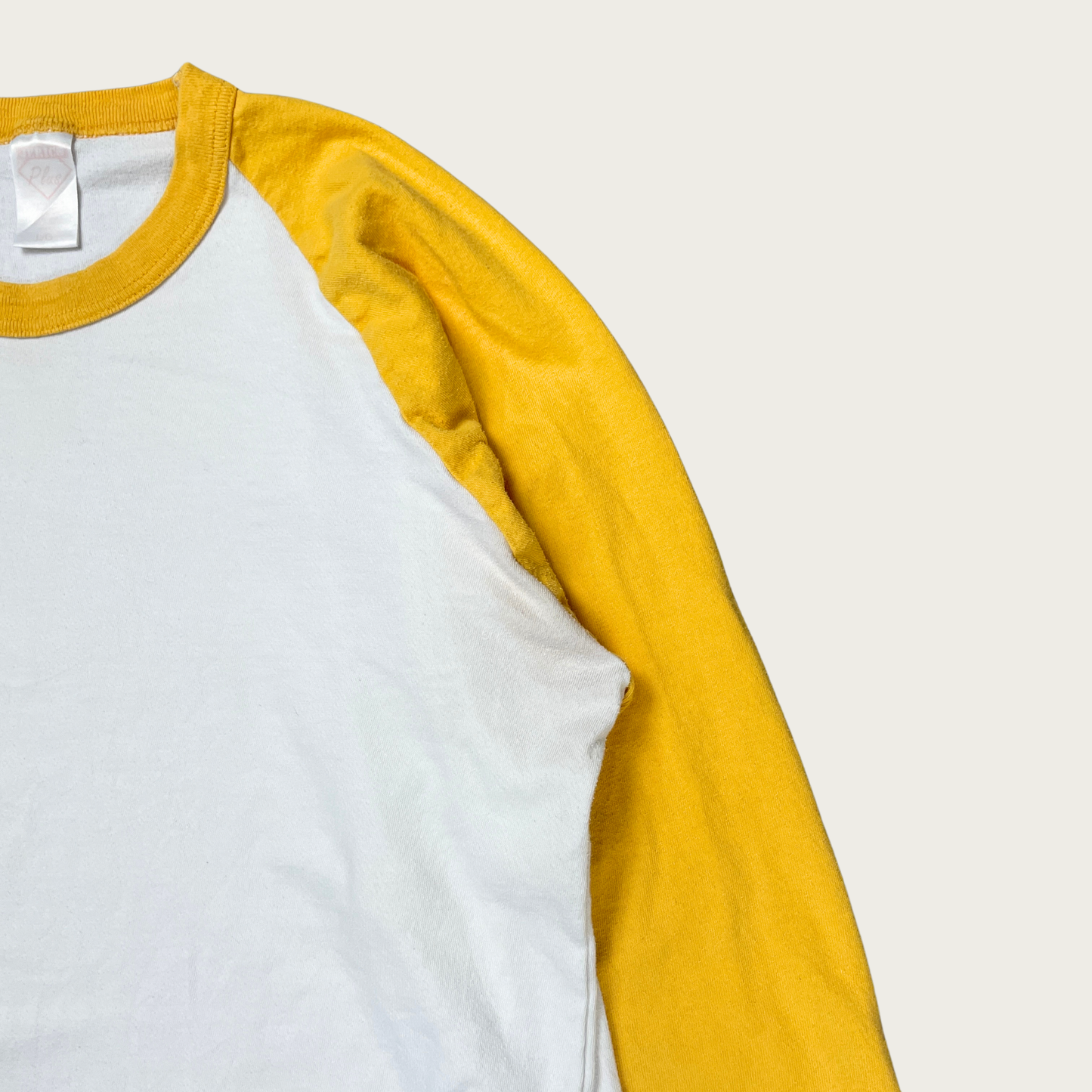 (L) Yellow Baseball Raglan Tee