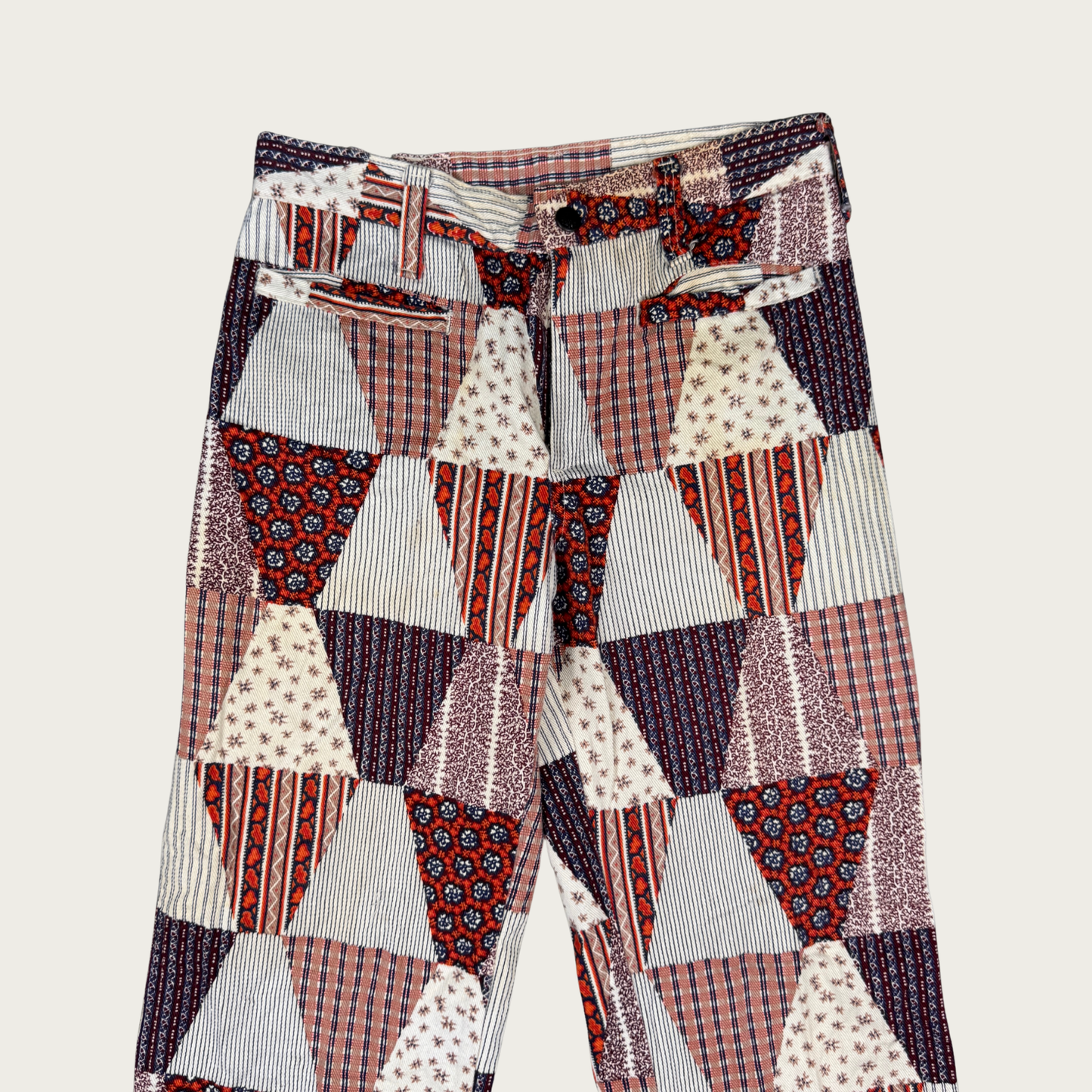 (26") 70s Patchwork Flares