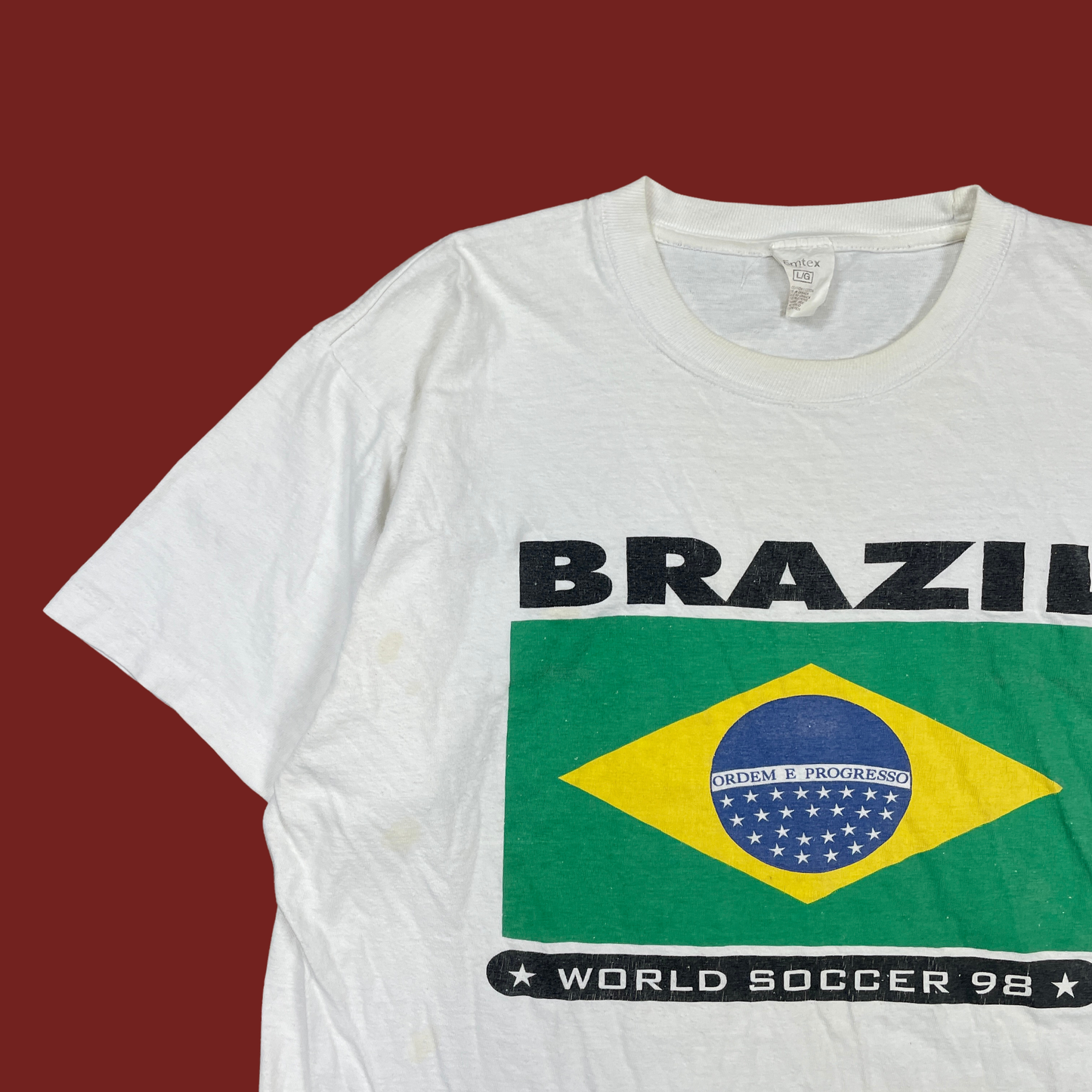 (L) 1998 Brazil Soccer Tee