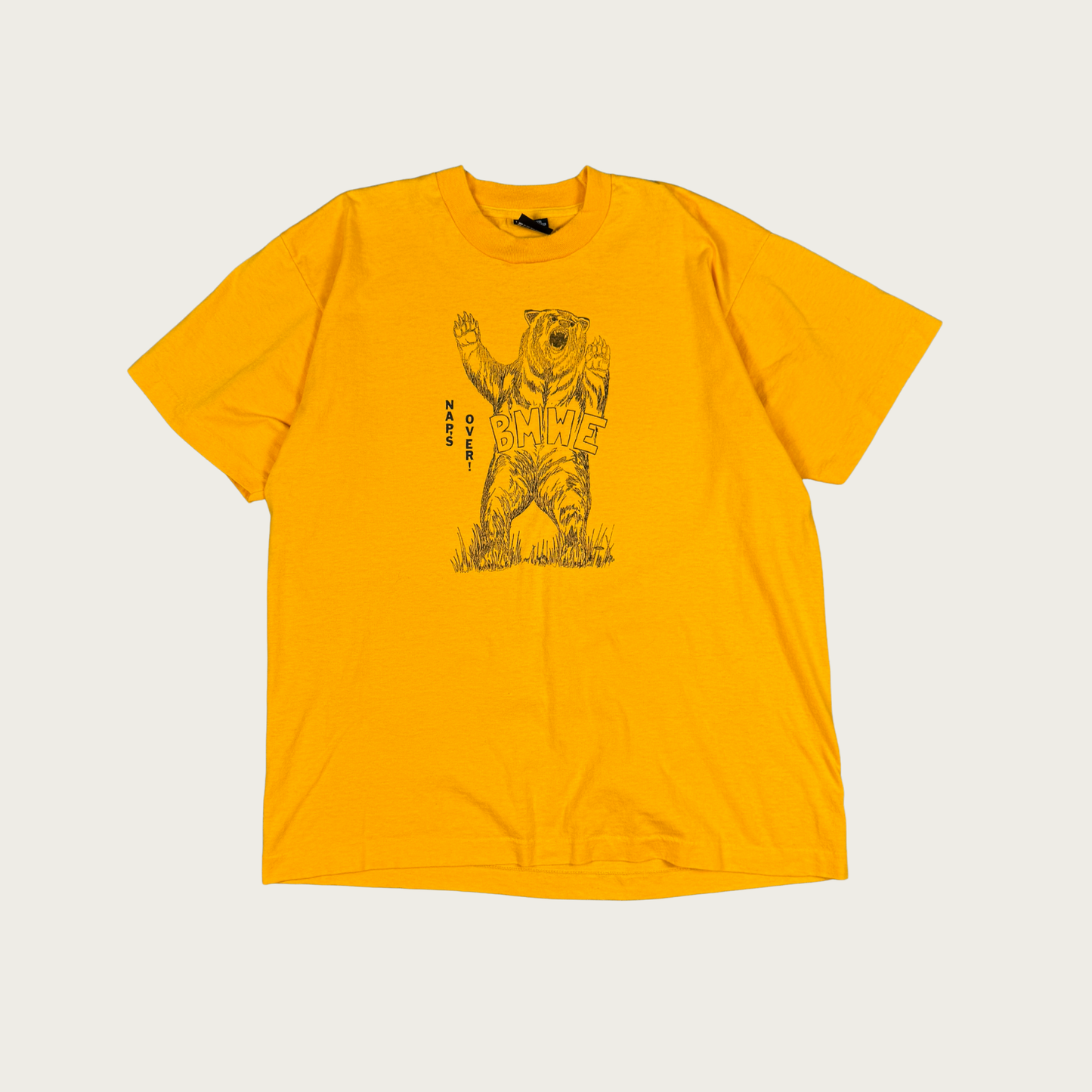 (XL) 70s/80s "Nap's Over" Bear Tee