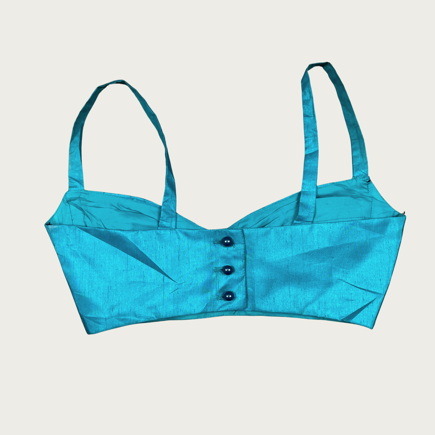 (S) Gunne Sax Teal Bra Top