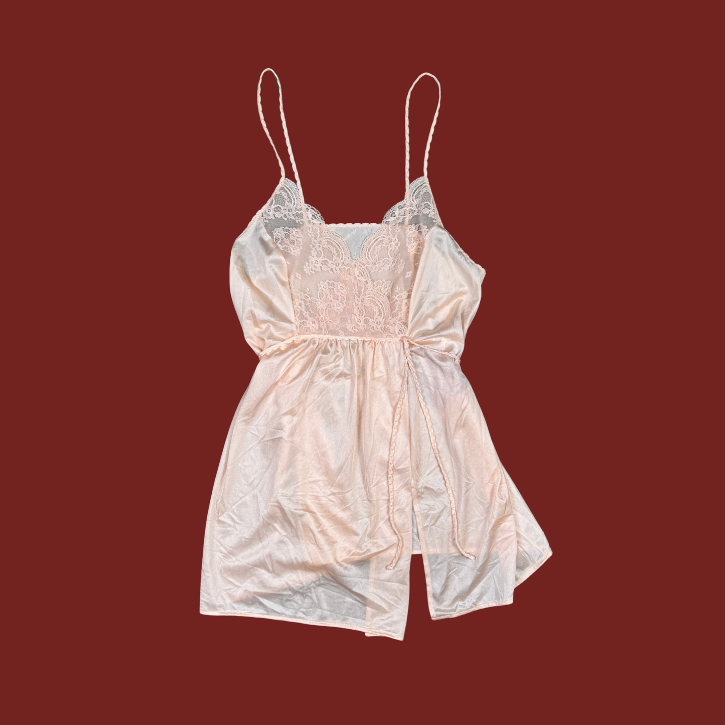 (S) Light Pink Vintage Slip Cami