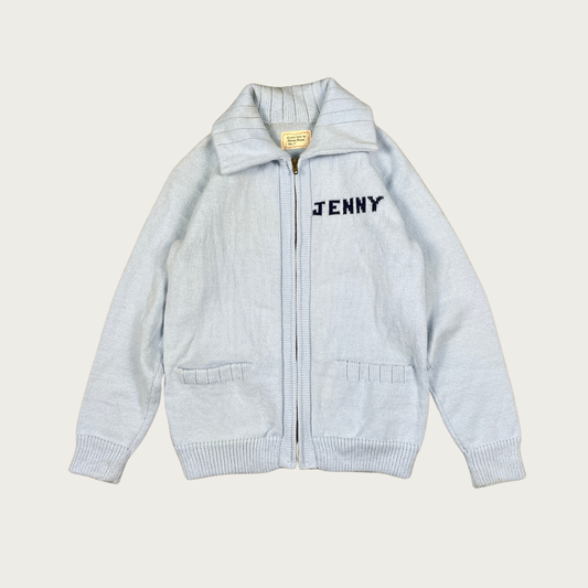 (S/M) Custom Vintage "Jenny" Ford Truck Zip Up Sweater