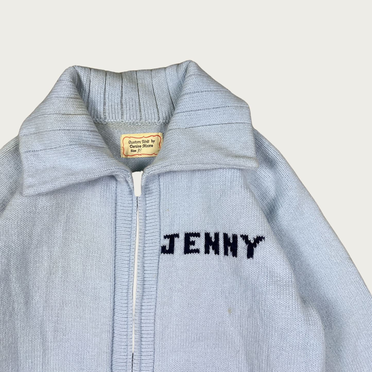 (S/M) Custom Vintage "Jenny" Ford Truck Zip Up Sweater
