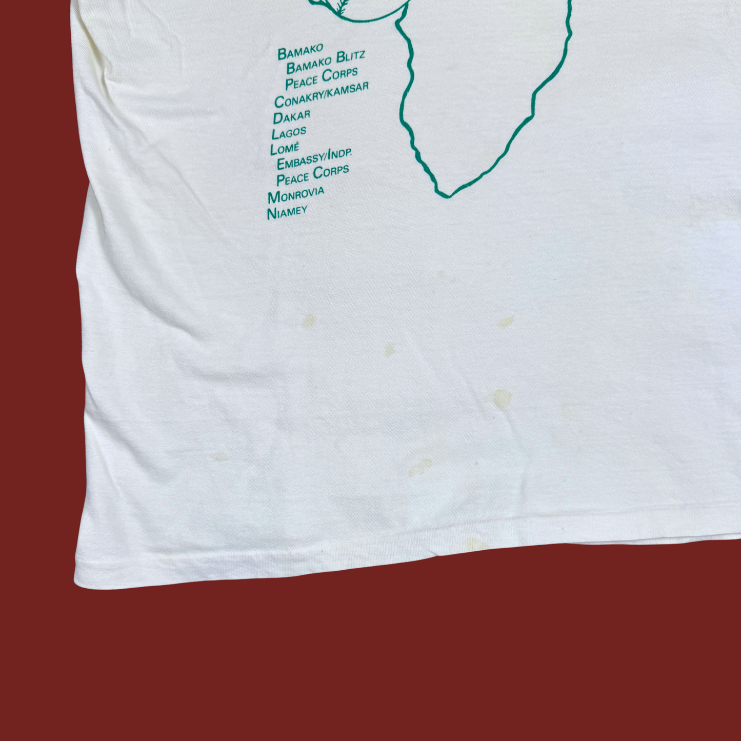 (L) 1990 Africa Baseball Ringer Tee
